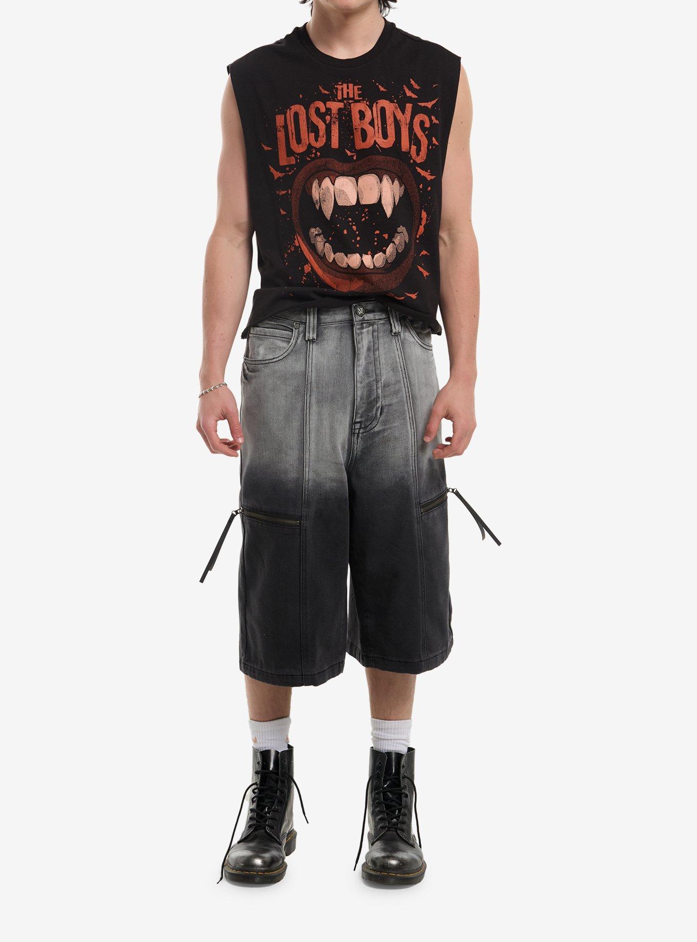 The Lost Boys Fangs Crop Muscle Tank Top, , hi-res