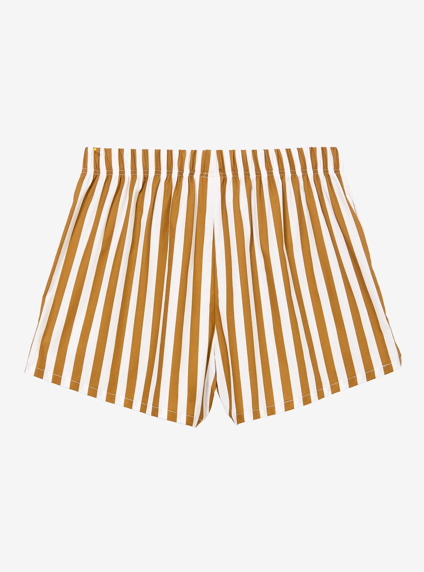 Disney Winnie the Pooh Striped Women's Boxer Shorts - BoxLunch Exclusive, , hi-res