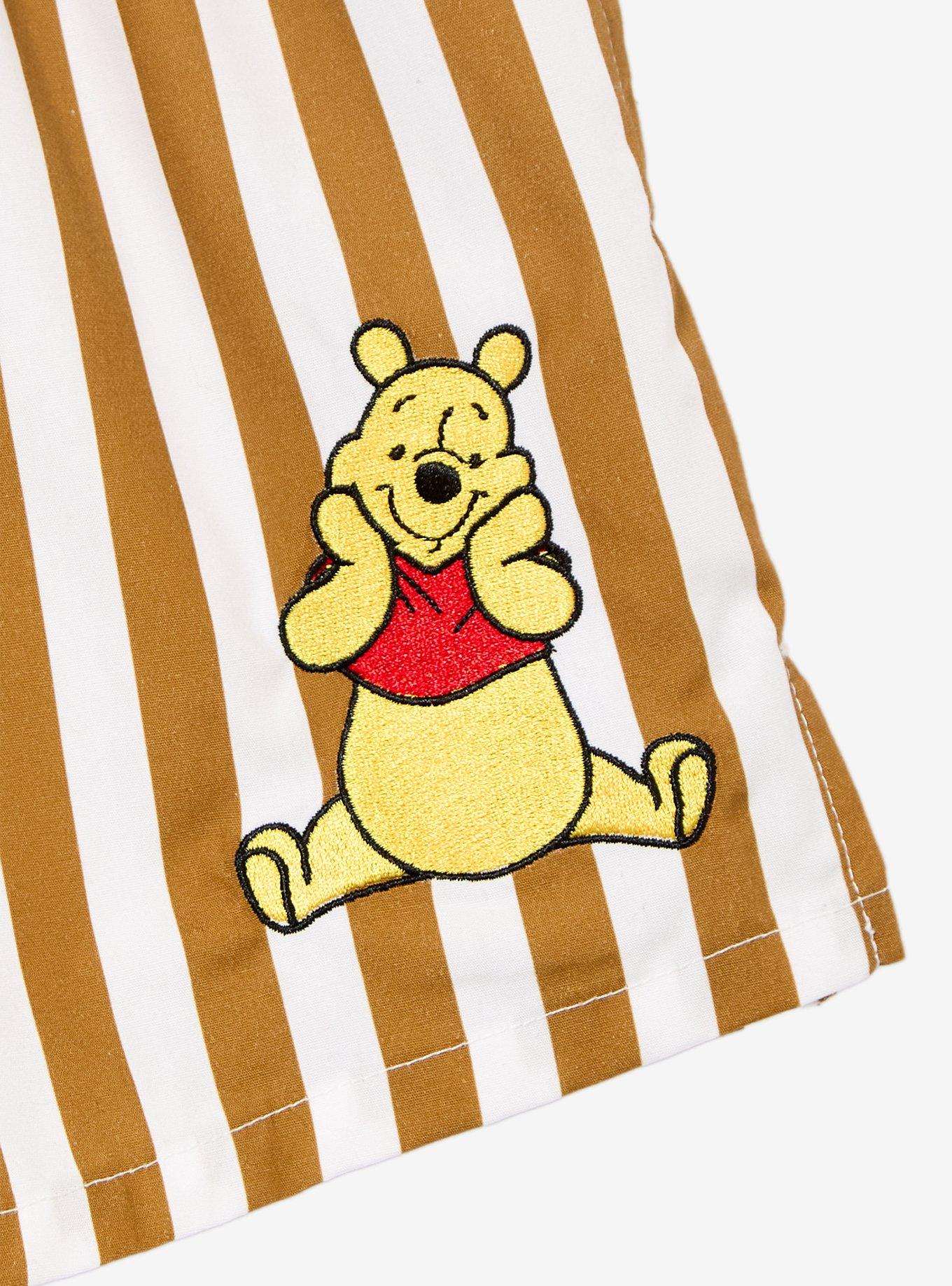 Disney Winnie the Pooh Striped Women's Boxer Shorts - BoxLunch Exclusive, , alternate