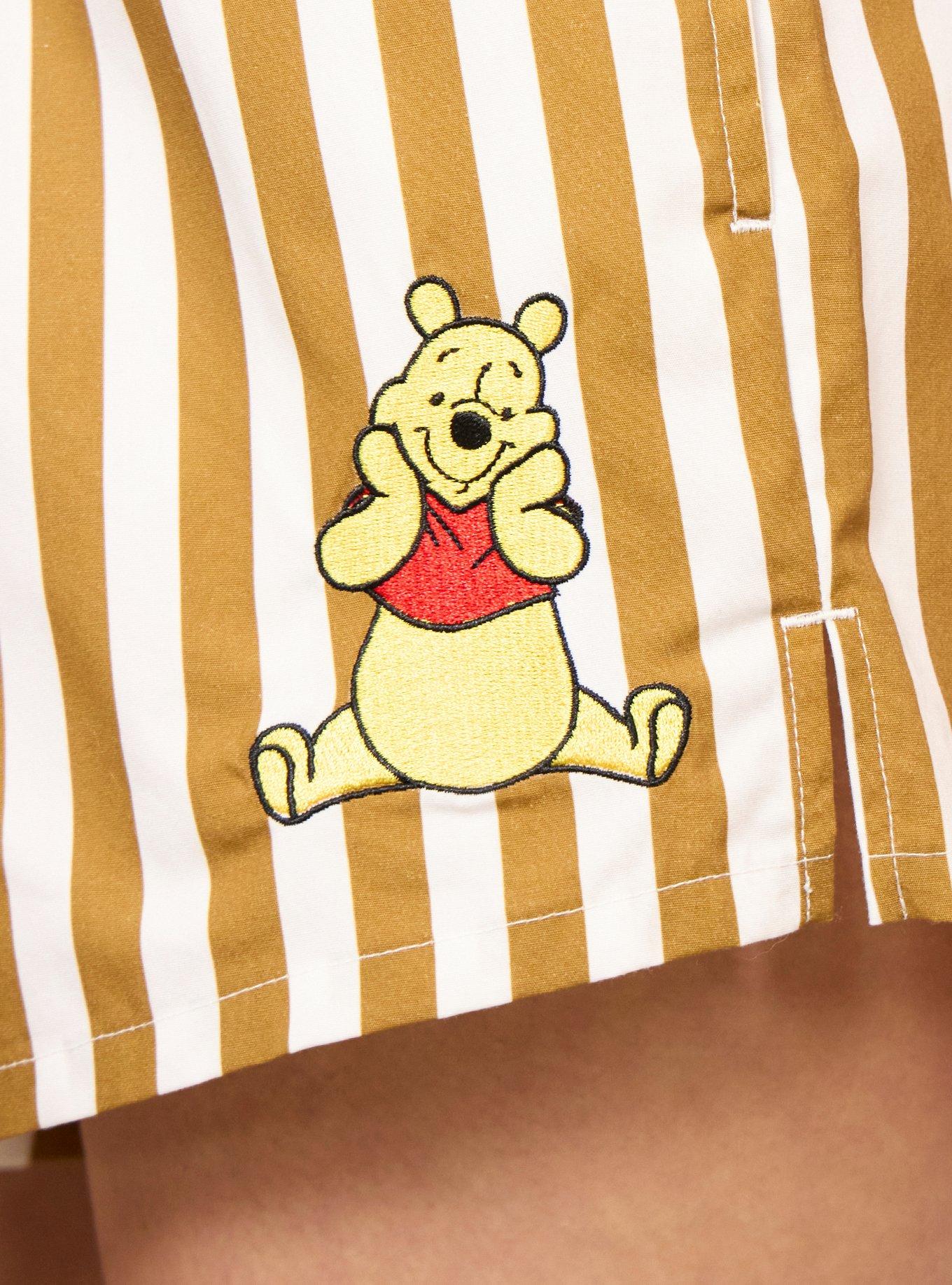 Disney Winnie the Pooh Striped Women's Boxer Shorts - BoxLunch Exclusive