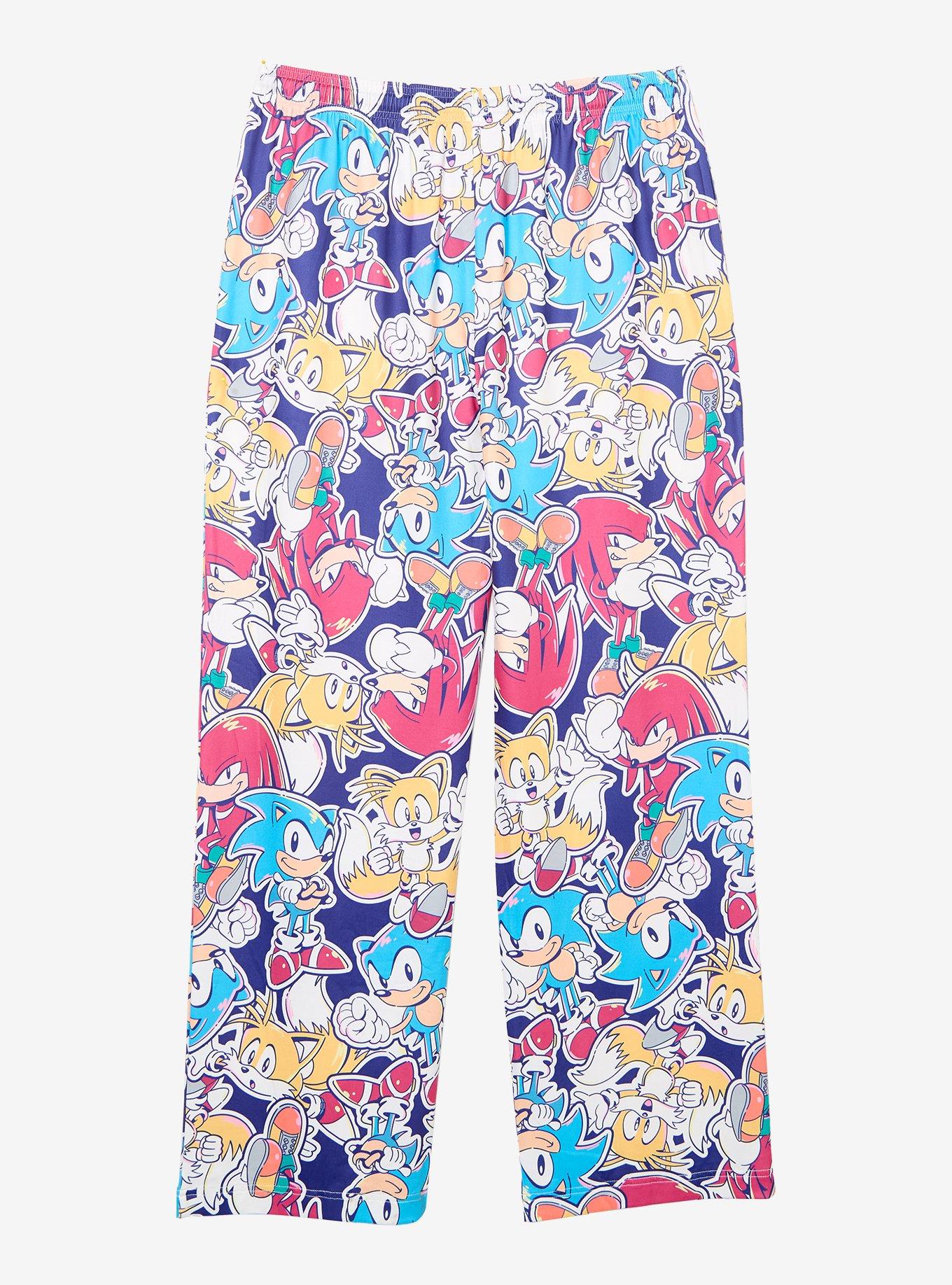 Sonic the Hedgehog Sonic & Friends Allover Print Sleep Pants - BoxLunch Exclusive, , hi-res