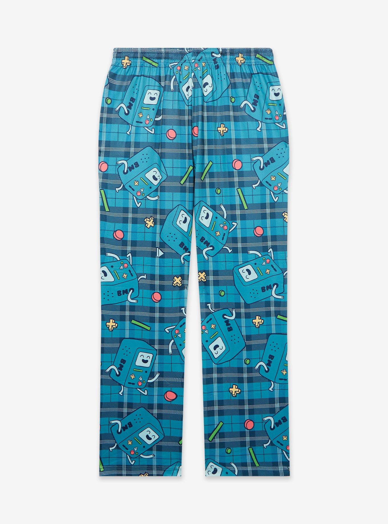 Adventure Time BMO Plaid Allover Print Sleep Pants - BoxLunch Exclusive, , hi-res
