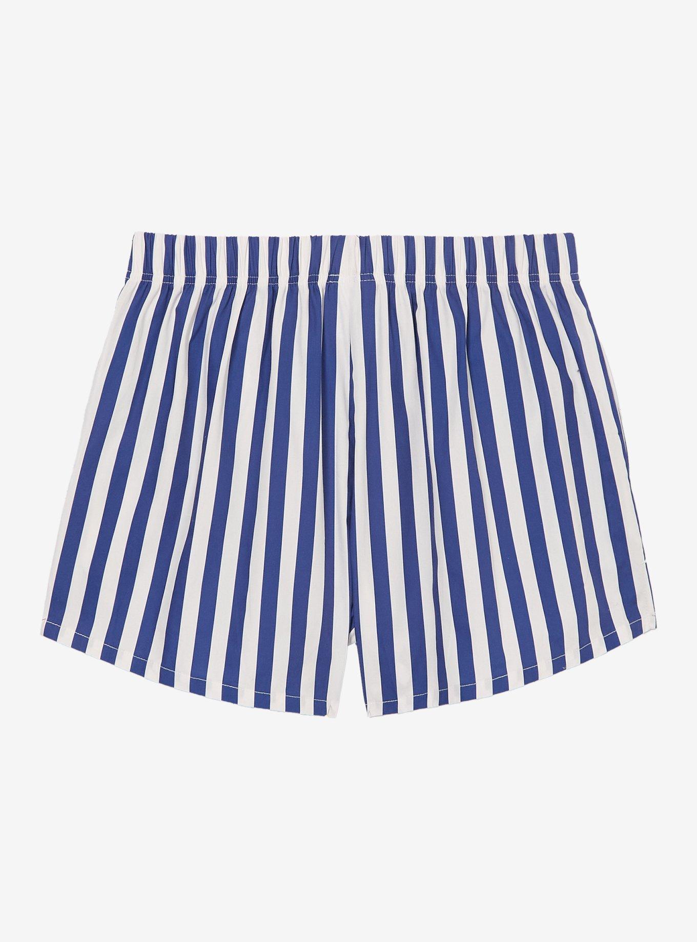 Peanuts Sailor Snoopy & Woodstock Striped Women's Boxer Shorts - BoxLunch Exclusive, , hi-res