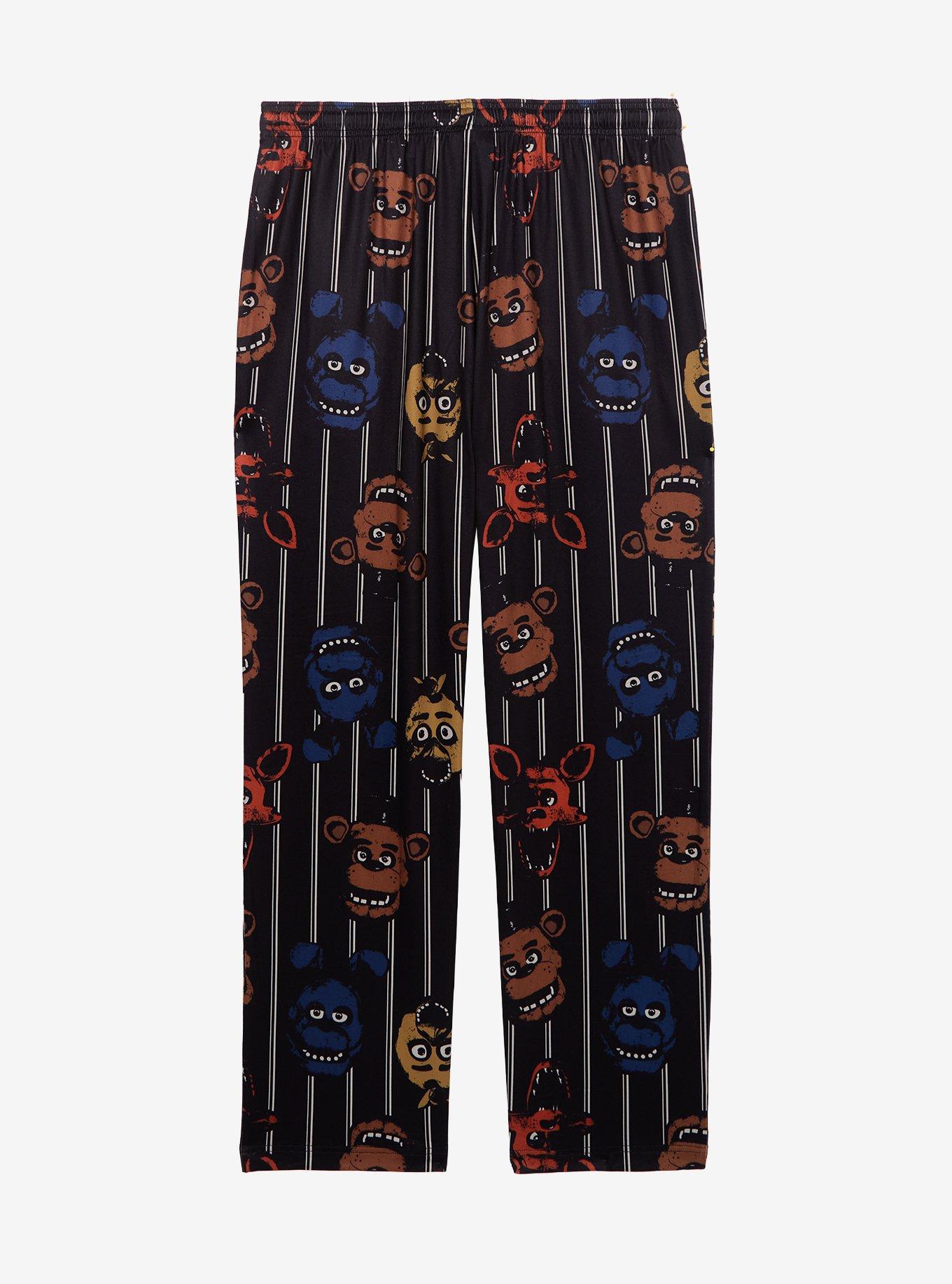 Five Nights at Freddy's Characters Allover Print Striped Sleep Pants - BoxLunch Exclusive