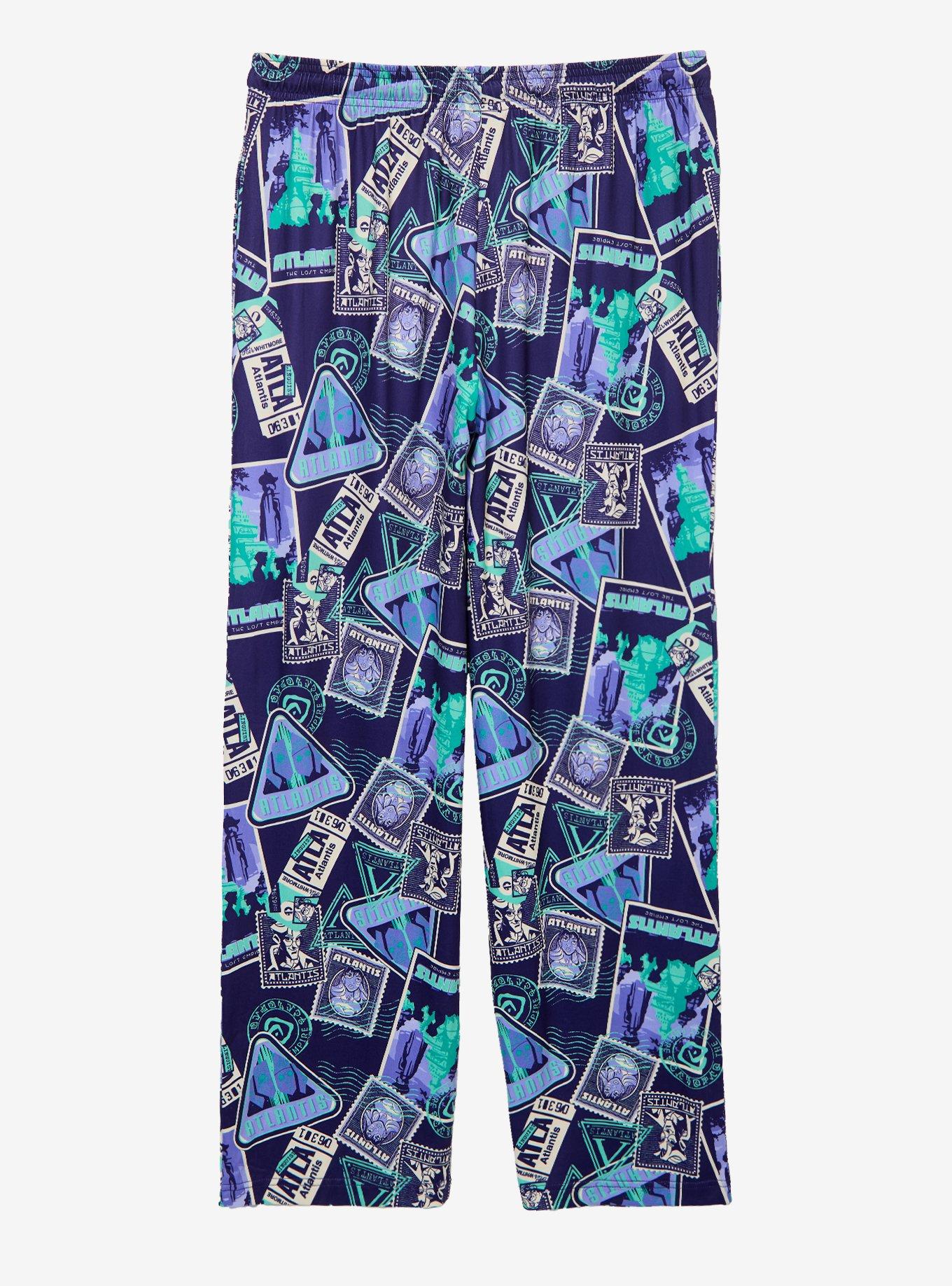 Disney Atlantis: The Lost Empire Stamps Allover Print Sleep Pants - BoxLunch Exclusive, , hi-res