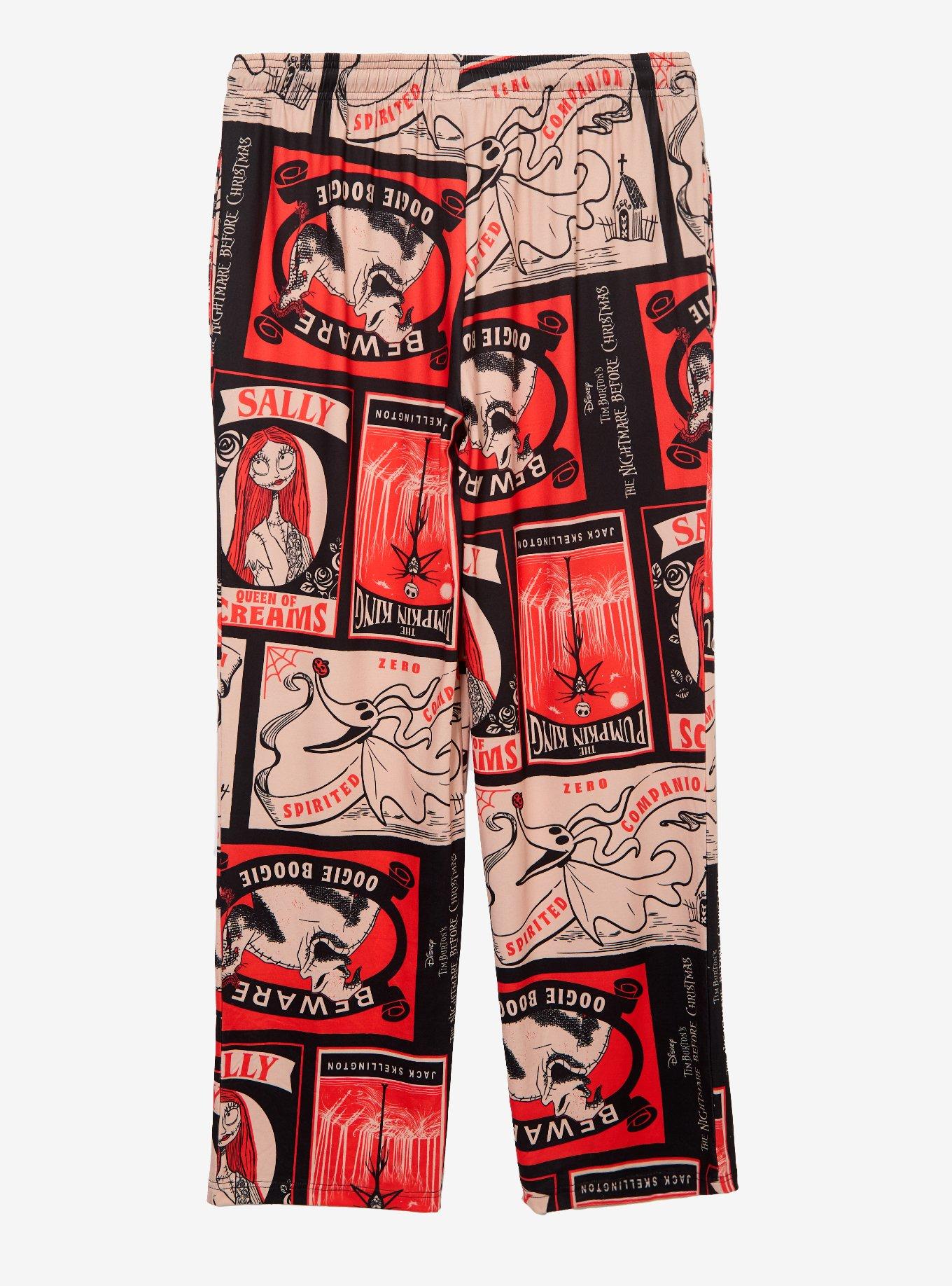 Disney The Nightmare Before Christmas Character Postcards Allover Print Sleep Pants - BoxLunch Exclusive, , hi-res