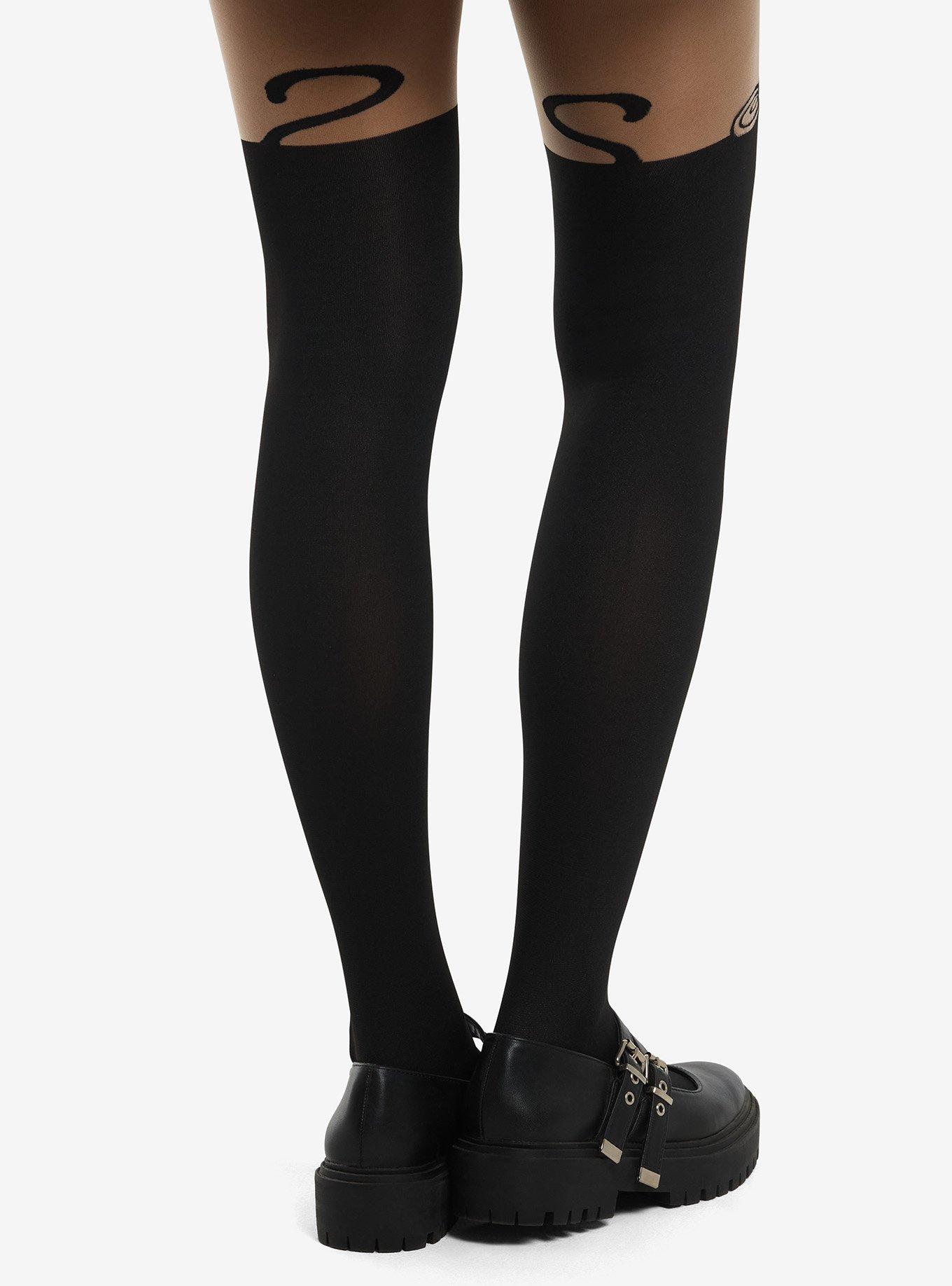 Monkey Peeking Opaque Tights, , hi-res