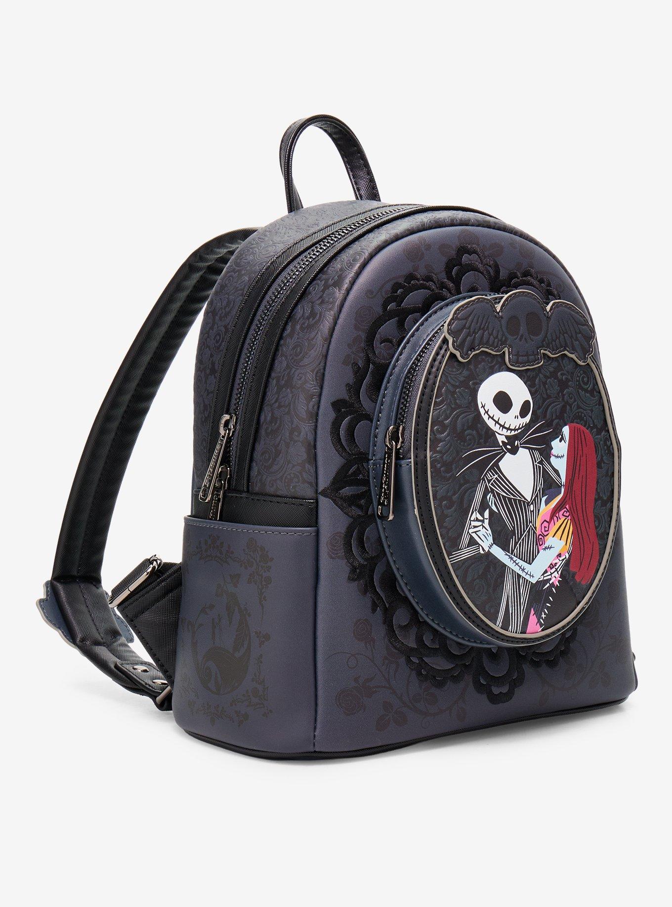 Loungefly Disney The Nightmare Before Christmas Jack and Sally Lovers Portrait Mini Backpack - BoxLunch Exclusive