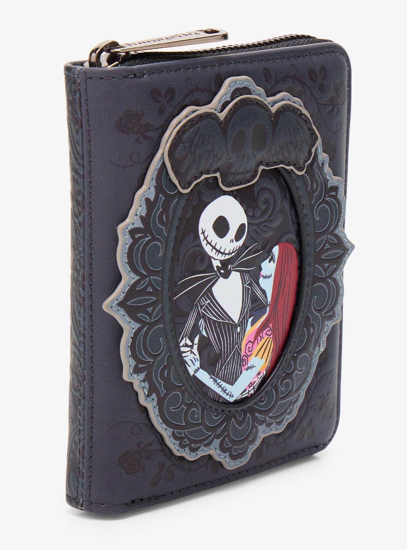 Loungefly Disney The Nightmare Before Christmas Jack and Sally Lovers Portrait Accordion Wallet - BoxLunch Exclusive, , hi-res