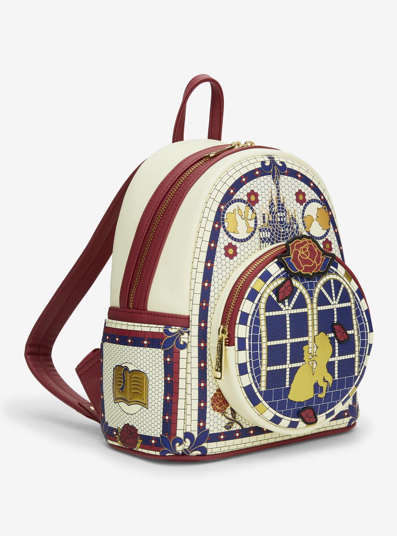 Loungefly Disney Beauty and the Beast Mosaic Mini Backpack - BoxLunch Exclusive, , hi-res