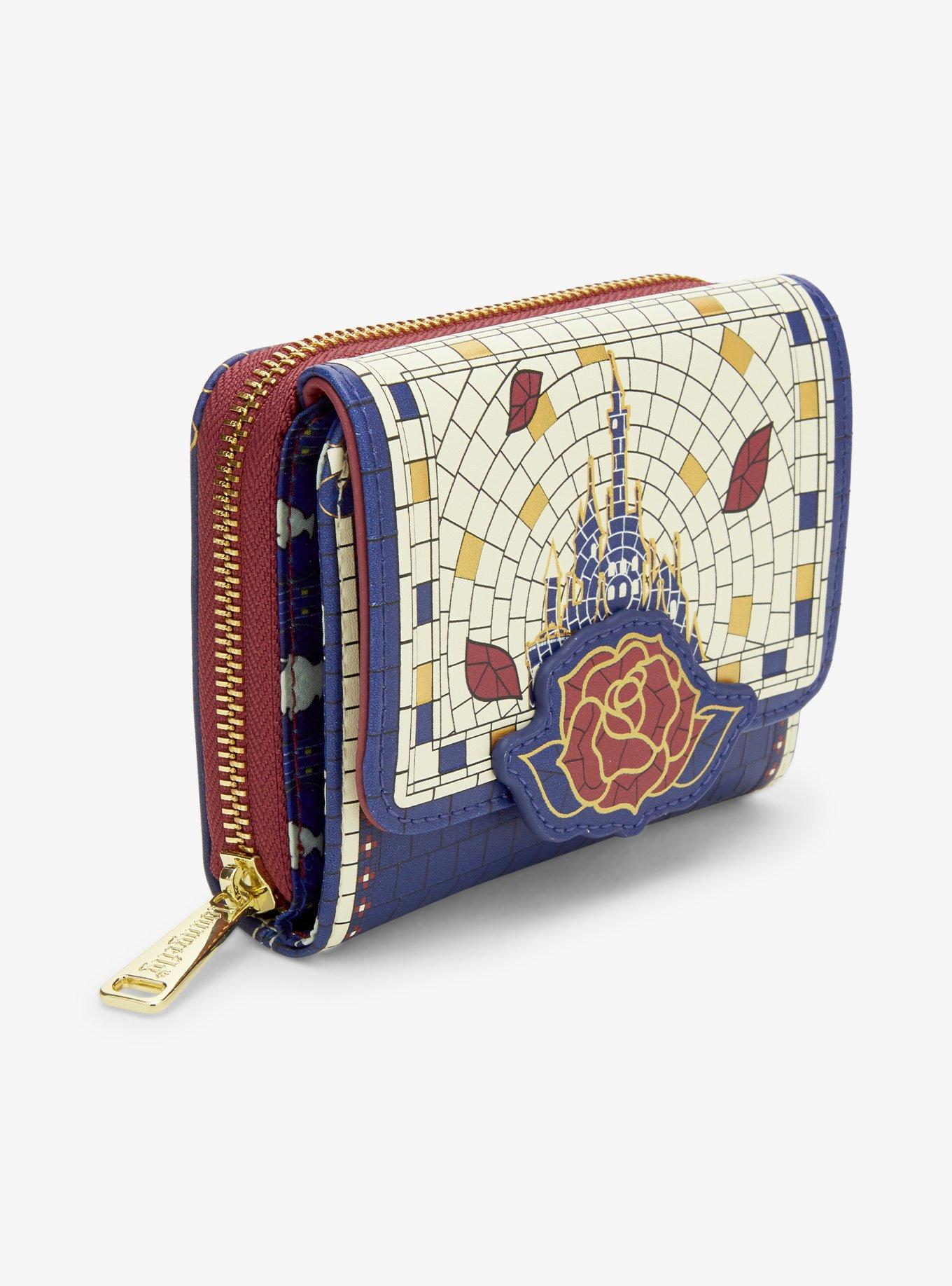 Loungefly Disney Beauty and the Beast Mosaic Wallet - BoxLunch Exclusive, , hi-res