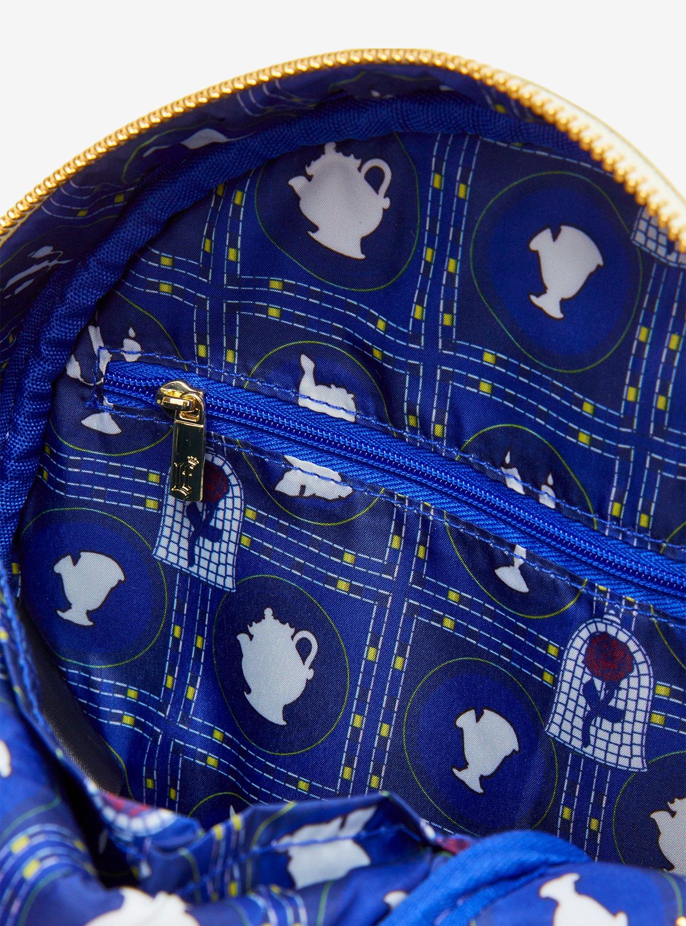 Loungefly Disney Beauty and the Beast Mosaic Round Crossbody Bag - BoxLunch Exclusive, , alternate - view 4