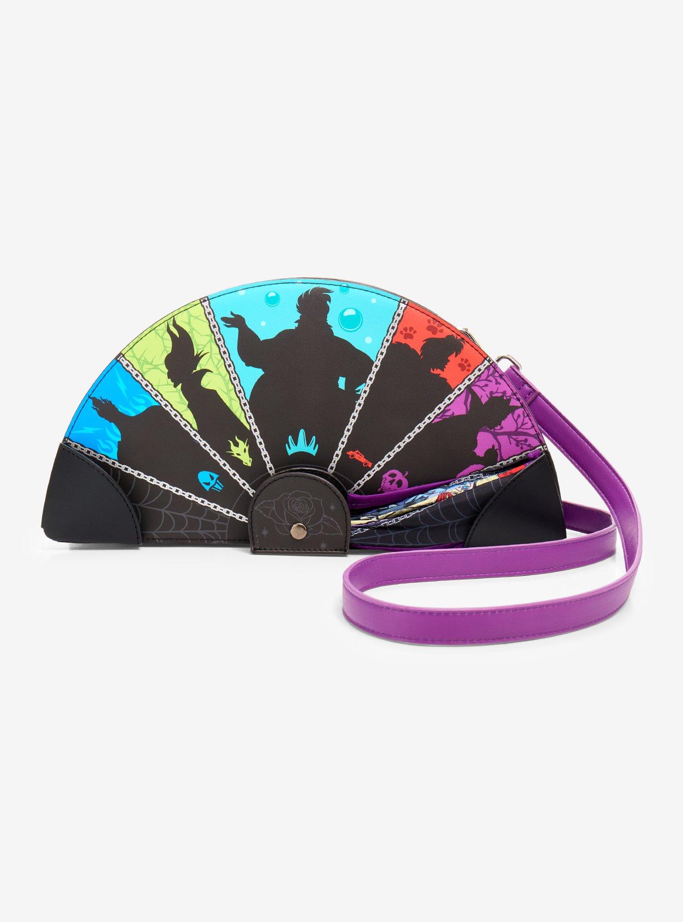 Loungefly Disney Villains Fan Figural Crossbody Bag - BoxLunch Exclusive, , hi-res