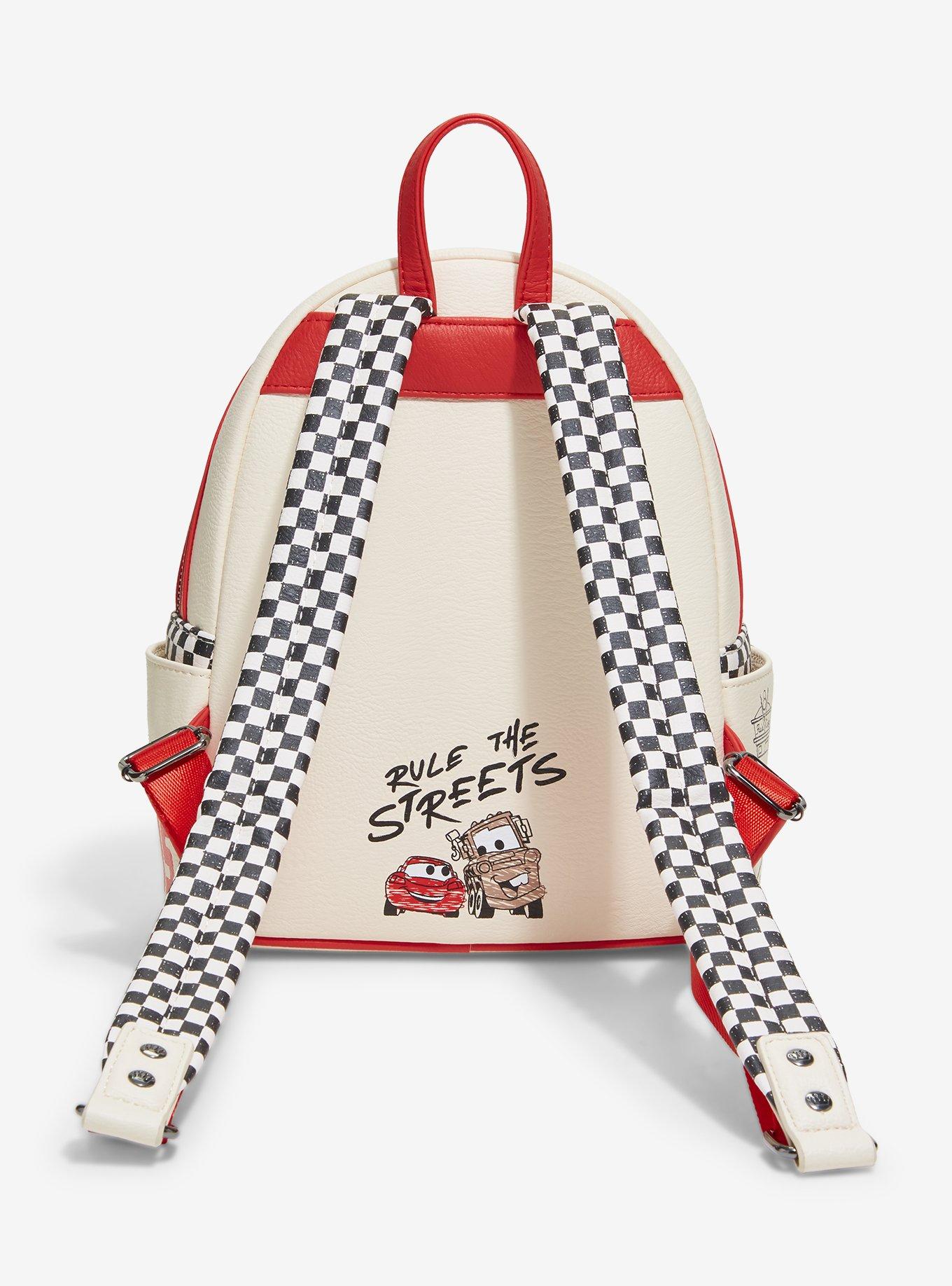 Loungefly Disney Pixar Cars Lightning McQueen & Mater Doodles Mini Backpack - BoxLunch Exclusive, , alternate - view 3