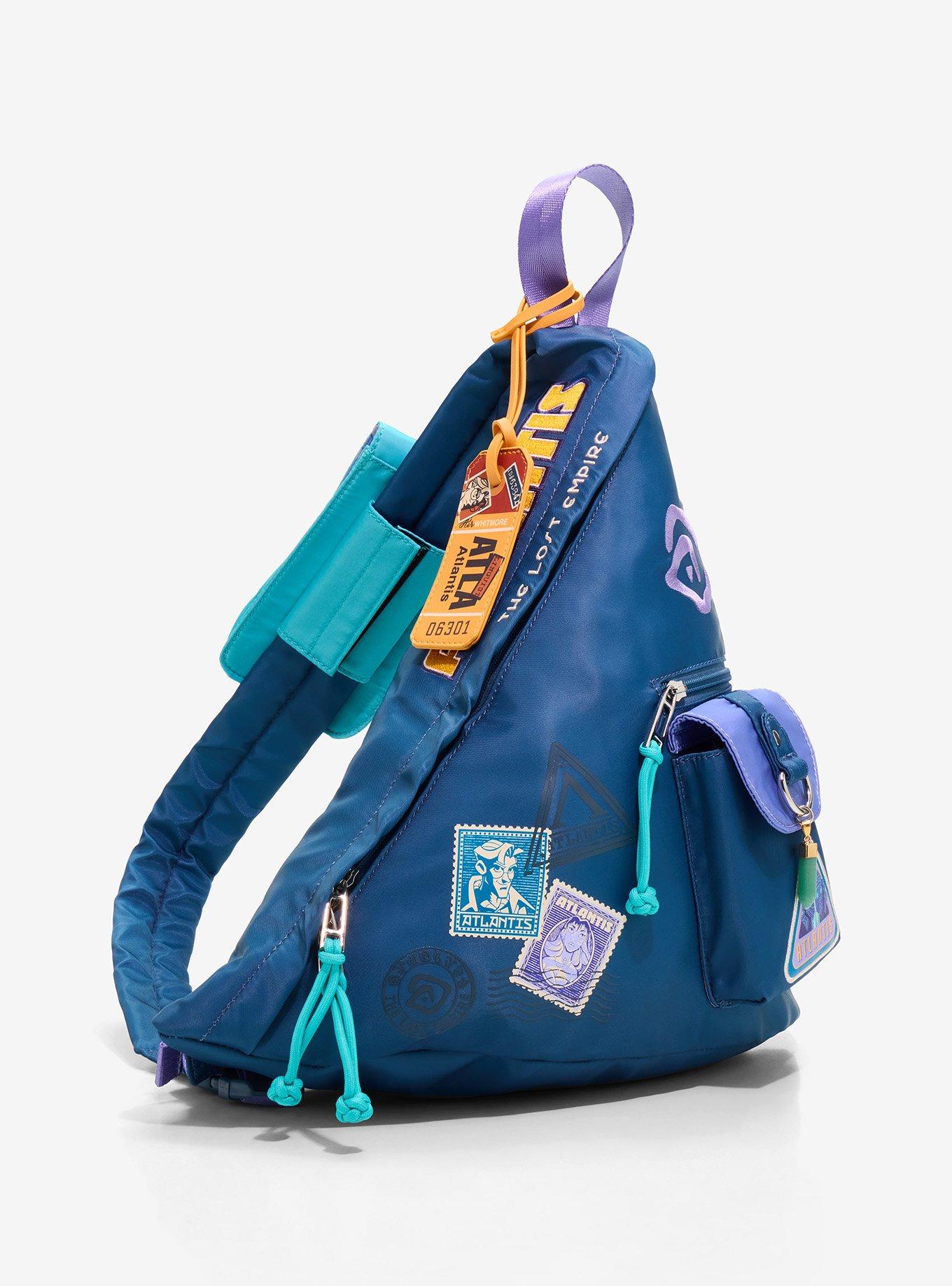 Disney Atlantis: The Lost Empire Stamps Crossbody  Triangle Sling Bag - BoxLunch Exclusive, , hi-res