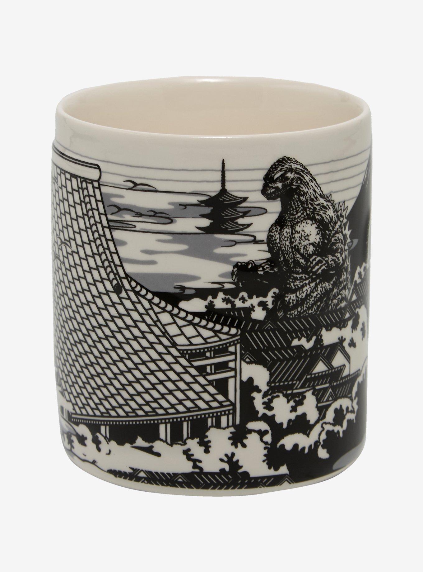 Godzilla Tonal Town Scene Mug - BoxLunch Exclusive, , alternate - view 3