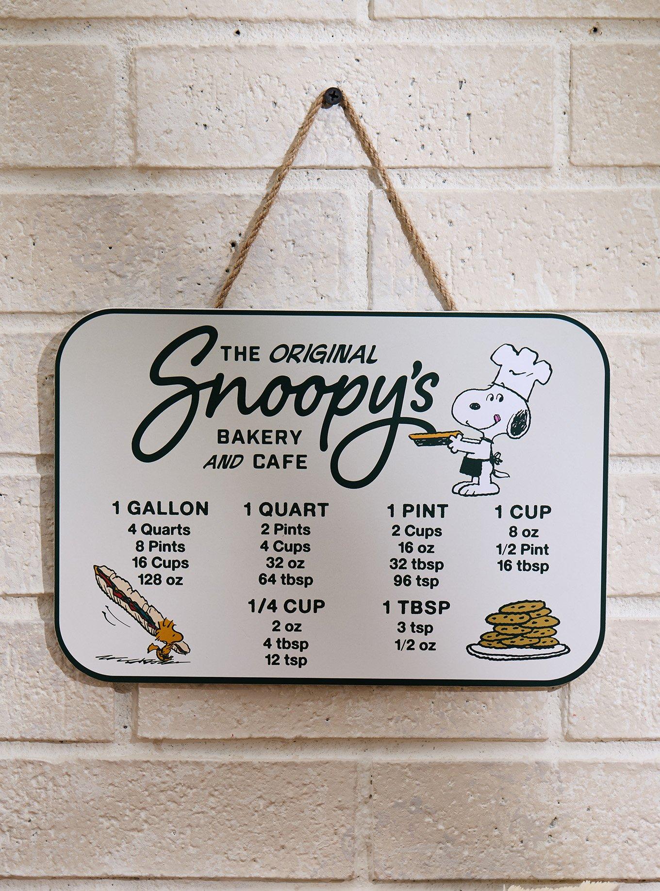 Peanuts Snoopy Cooking Conversion Chart - BoxLunch Exclusive