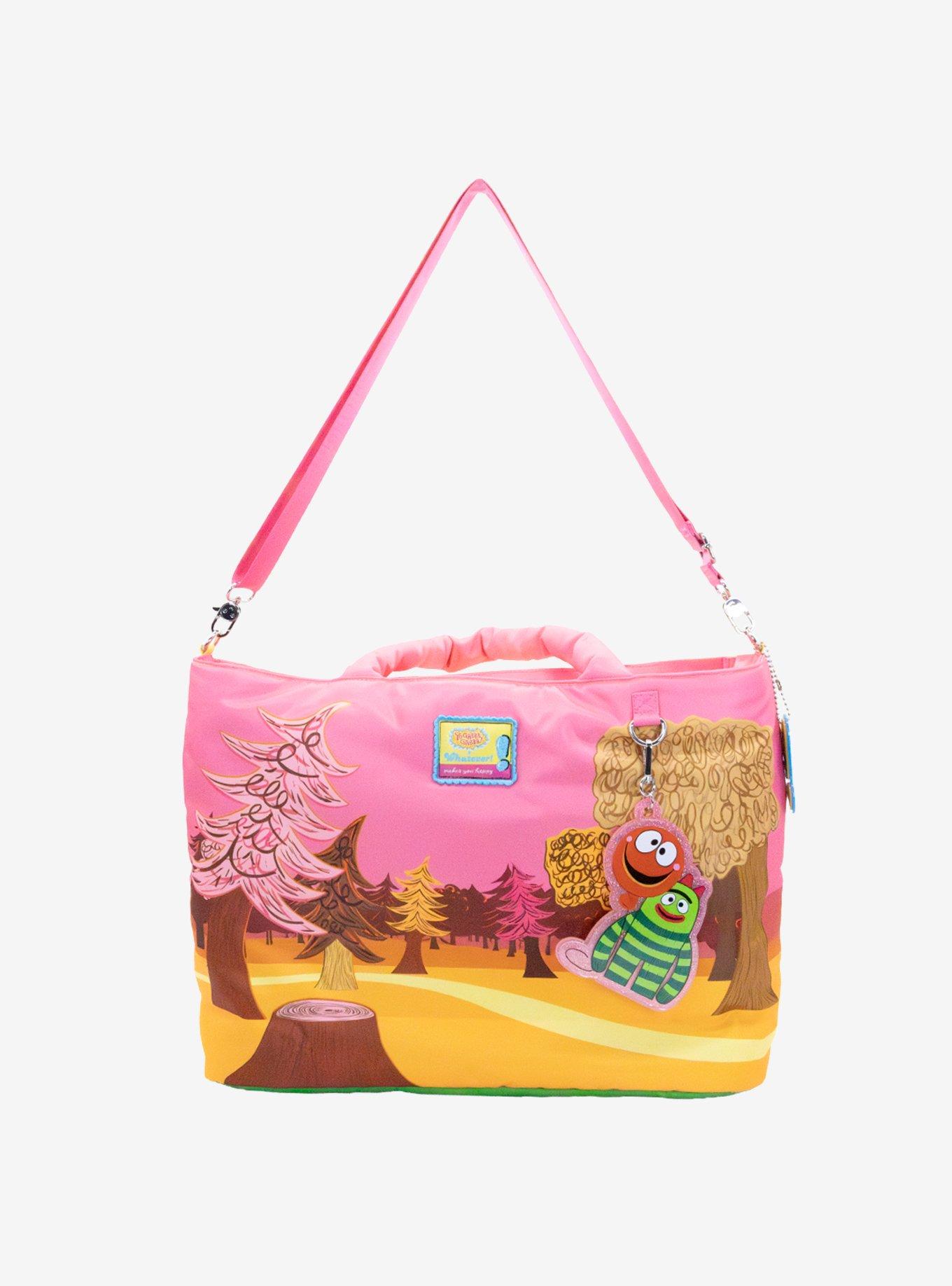 Whatever! Makes You Happy x Yo Gabba Gabba! Lands Double Sided Puffy Tote Bag, , hi-res
