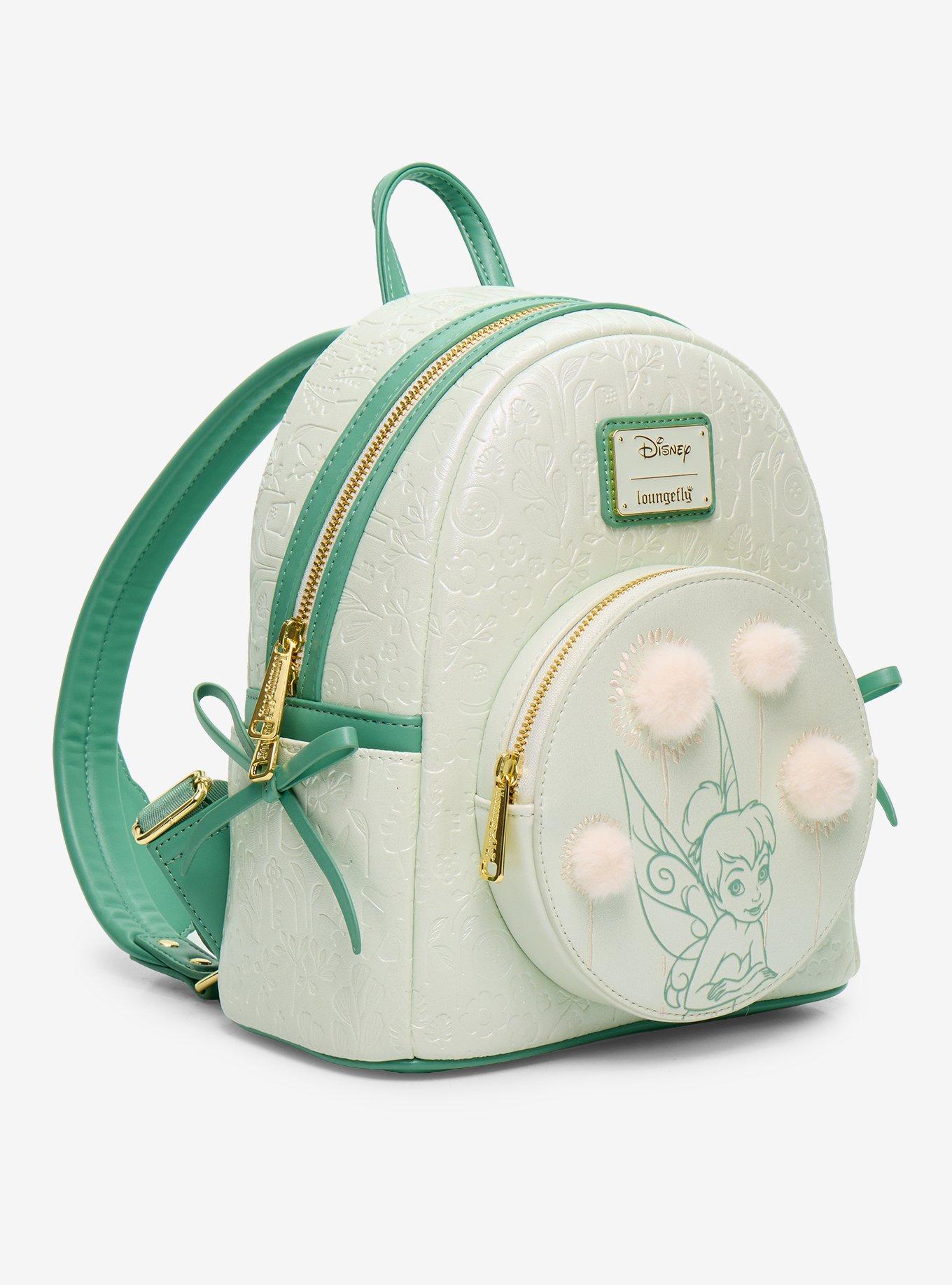 Loungefly Disney Peter Pan Tinker Bell Dandelion Pom Pom Mini Backpack - BoxLunch Exclusive, , hi-res