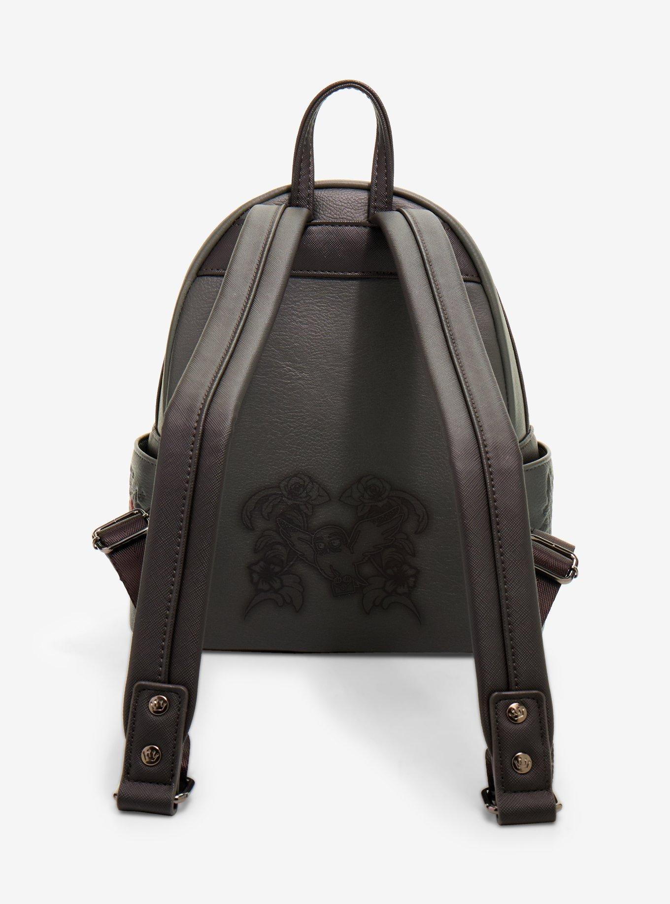 Loungefly Harry Potter The Deathly Hallows Floral Mini Backpack, , alternate - view 3