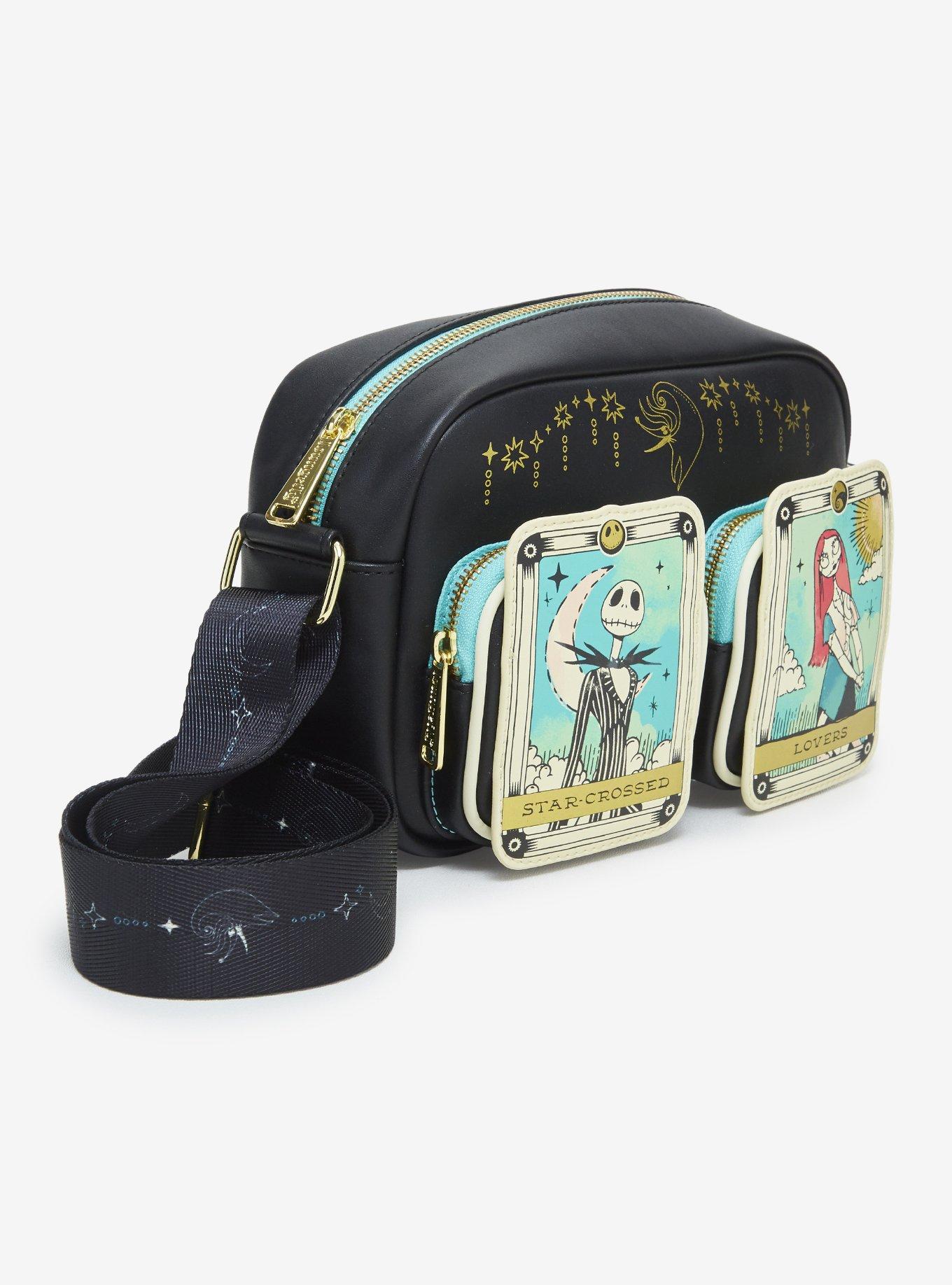 Loungefly Disney The Nightmare Before Christmas Jack & Sally Star-Crossed Lovers Tarot Cards Crossbody Bag - BoxLunch Exclusive, , hi-res