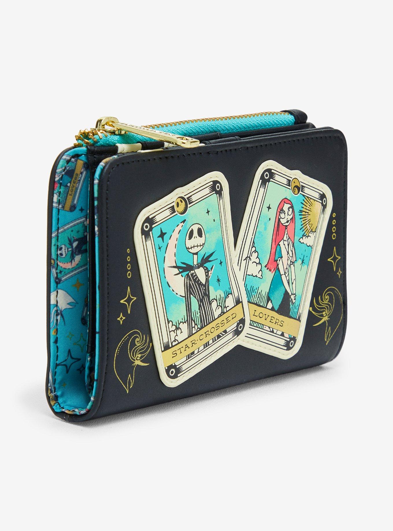 Loungefly Disney The Nightmare Before Christmas Jack & Sally Star-Crossed Lovers Tarot Cards Wallet - BoxLunch Exclusive, , hi-res
