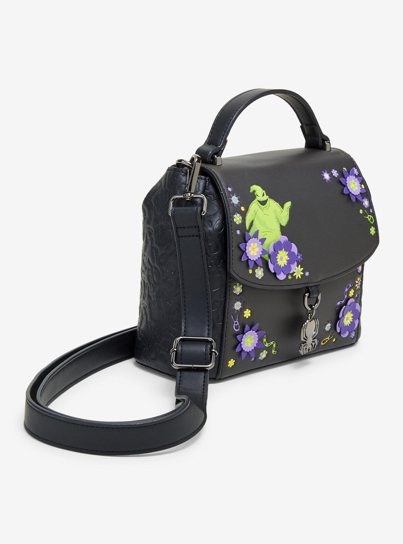 Disney The Nightmare Before Christmas Oogie Boogie Floral Crossbody Bag - BoxLunch Exclusive, , hi-res