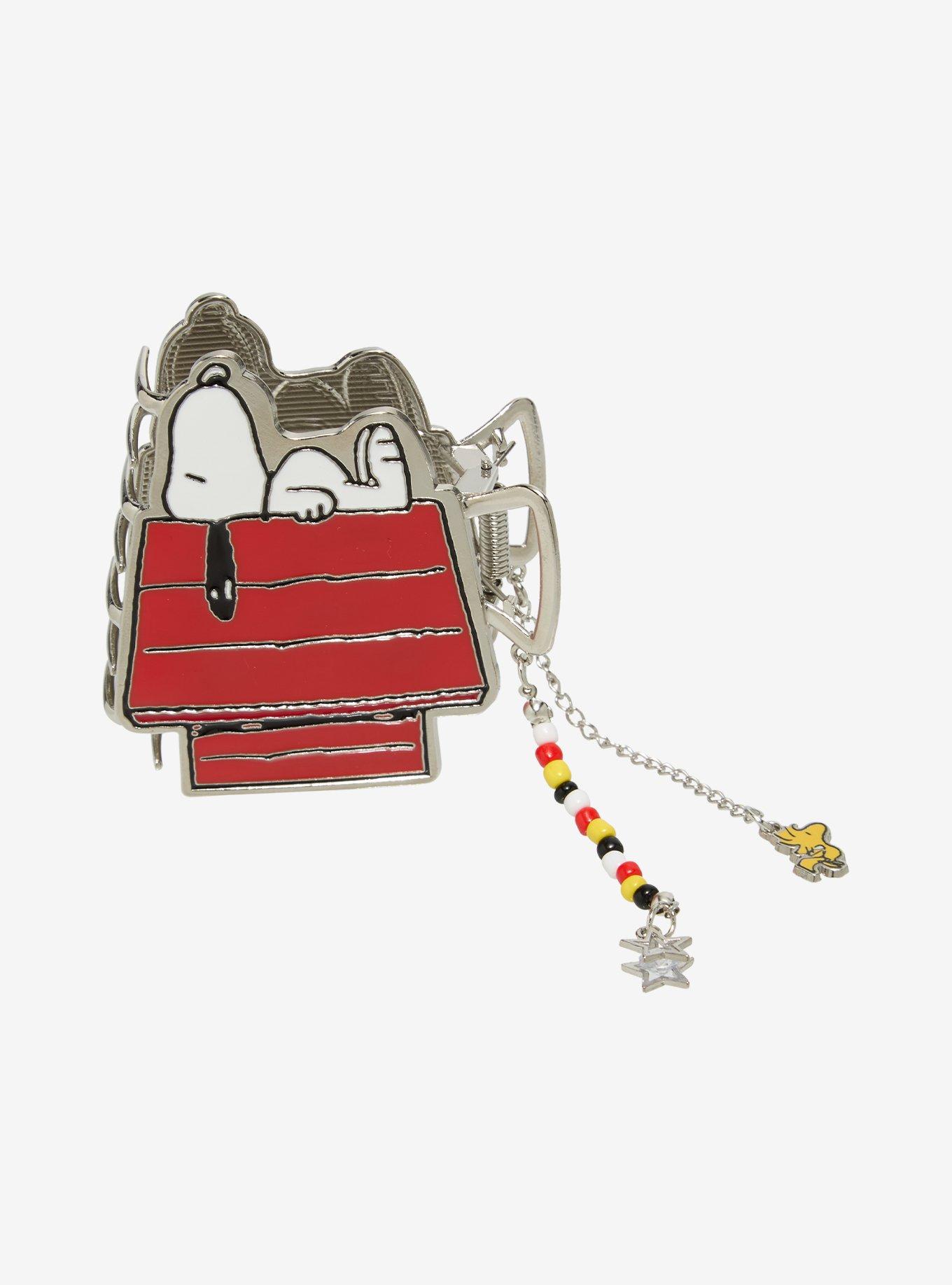Peanuts Snoopy's Doghouse Figural Claw Clip with Charms - BoxLunch Exclusive, , hi-res