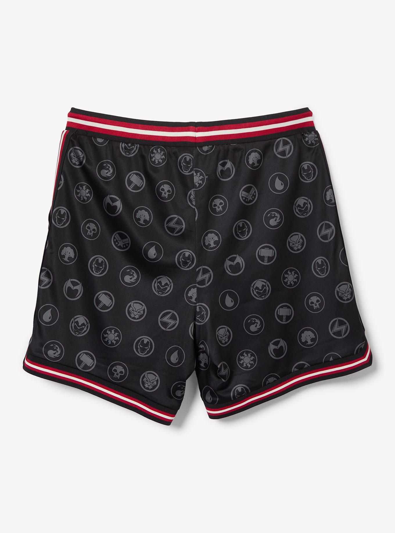 Magic: The Gathering x Marvel Icons Allover Print Basketball Shorts - BoxLunch Exclusive, , hi-res