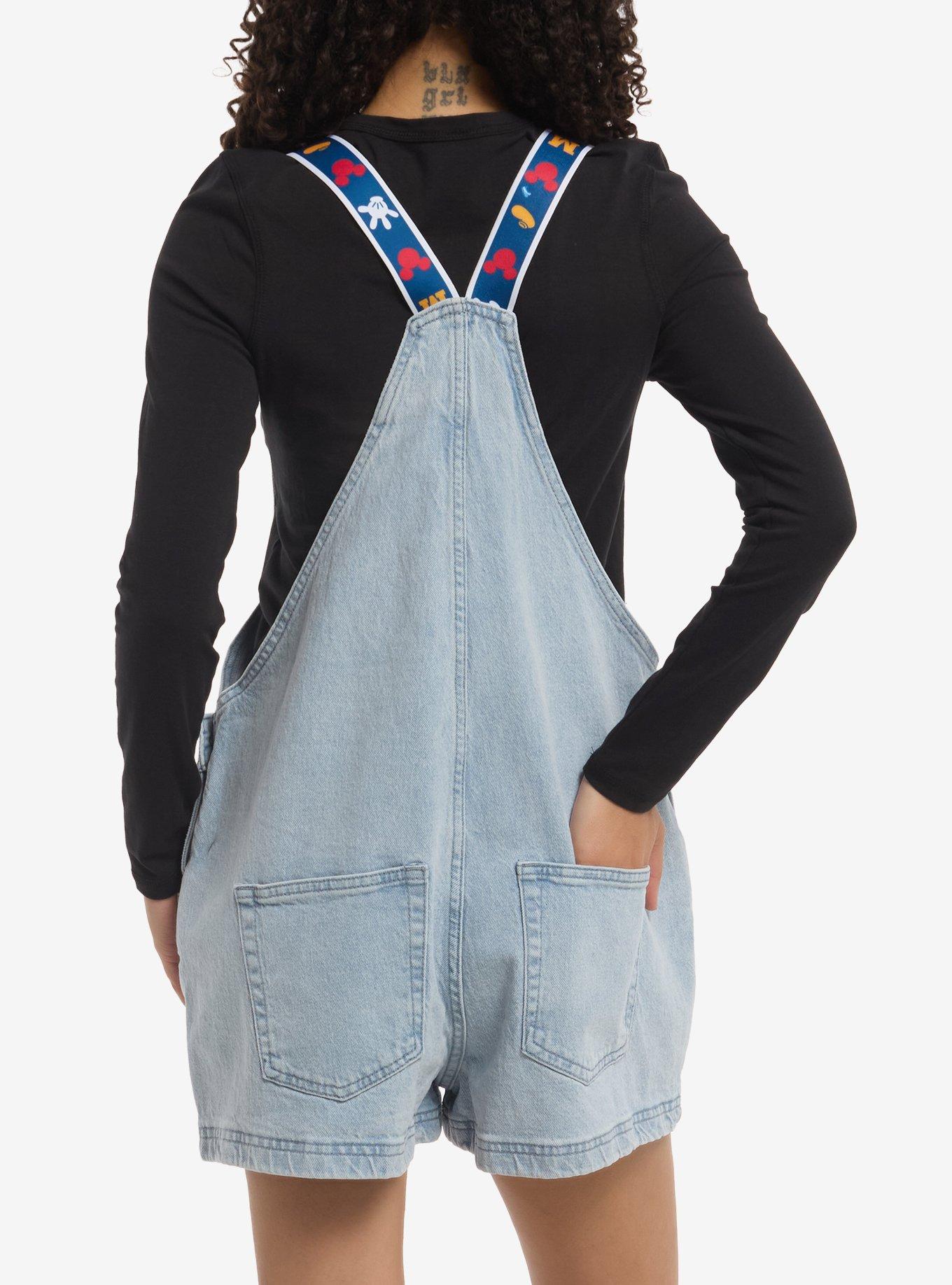 Disney Mickey Mouse Pluto Denim Shortalls, , hi-res