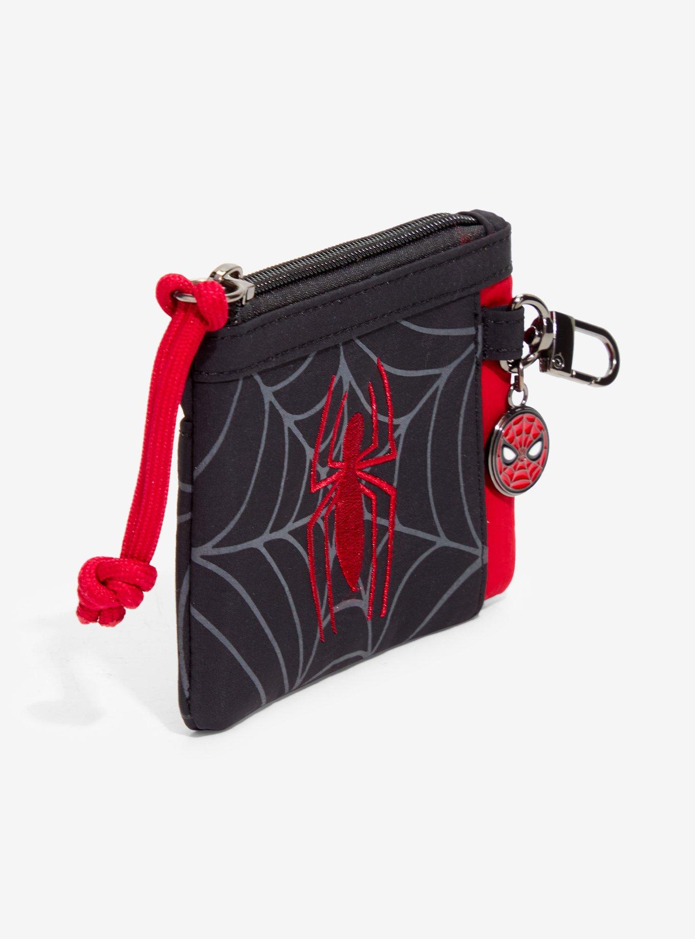 Marvel Spider-Man Web Logo Zippered Cardholder, , hi-res