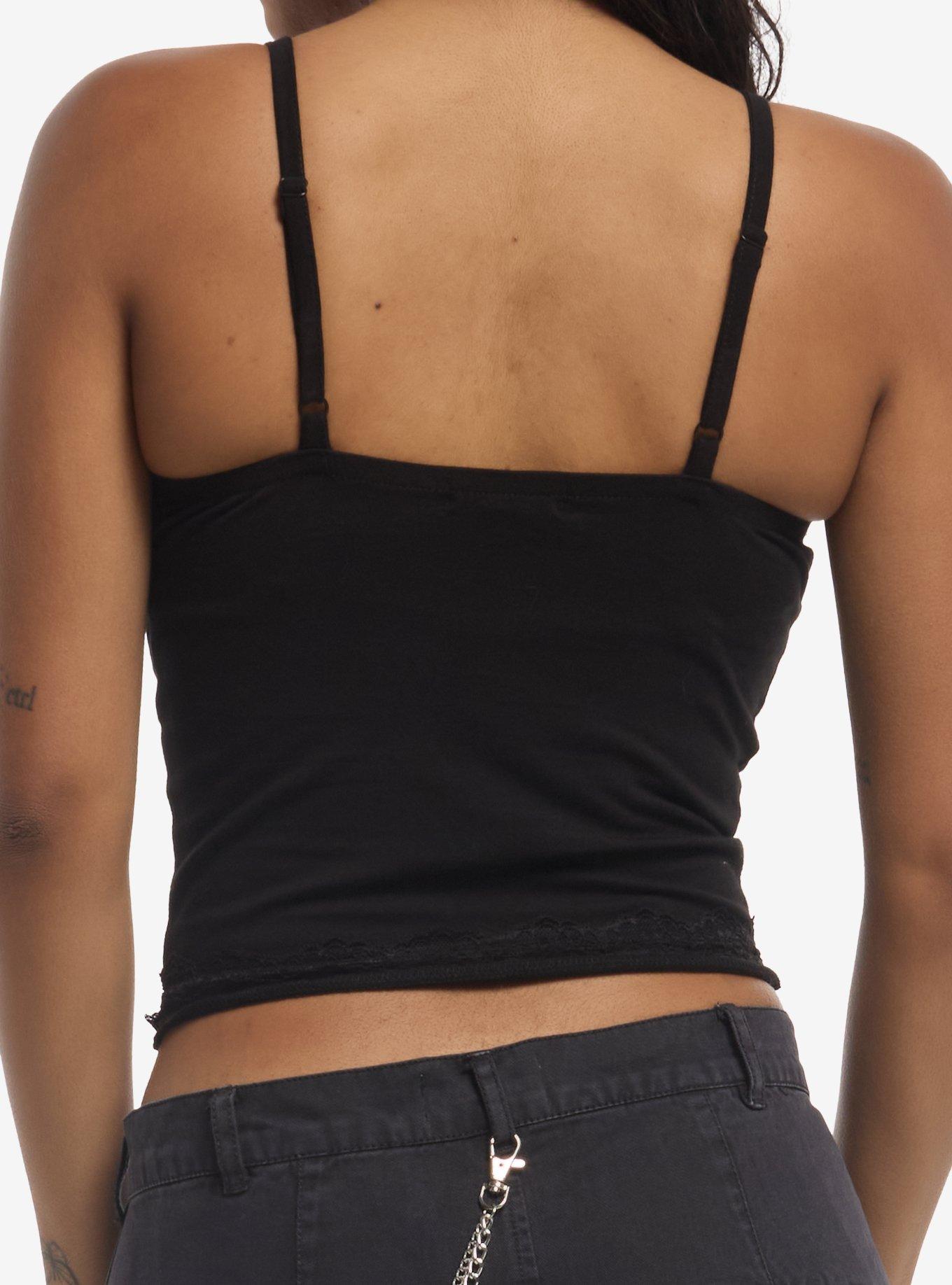 Social Collision Rose Wing Rhinestone Girls Cami, MULTI, alternate - view 3