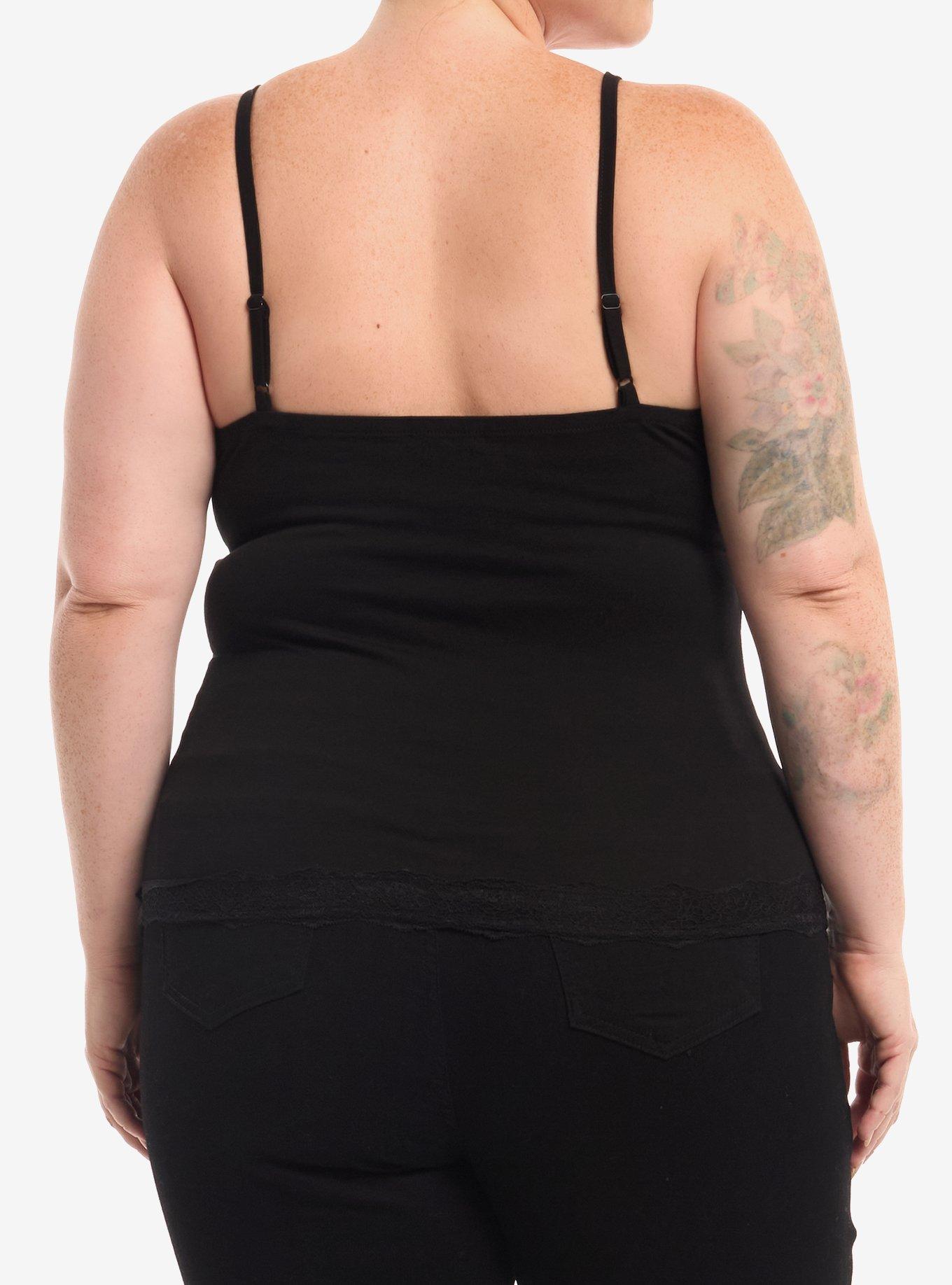 Social Collision Rose Wing Rhinestone Girls Cami Plus Size, MULTI, alternate - view 3