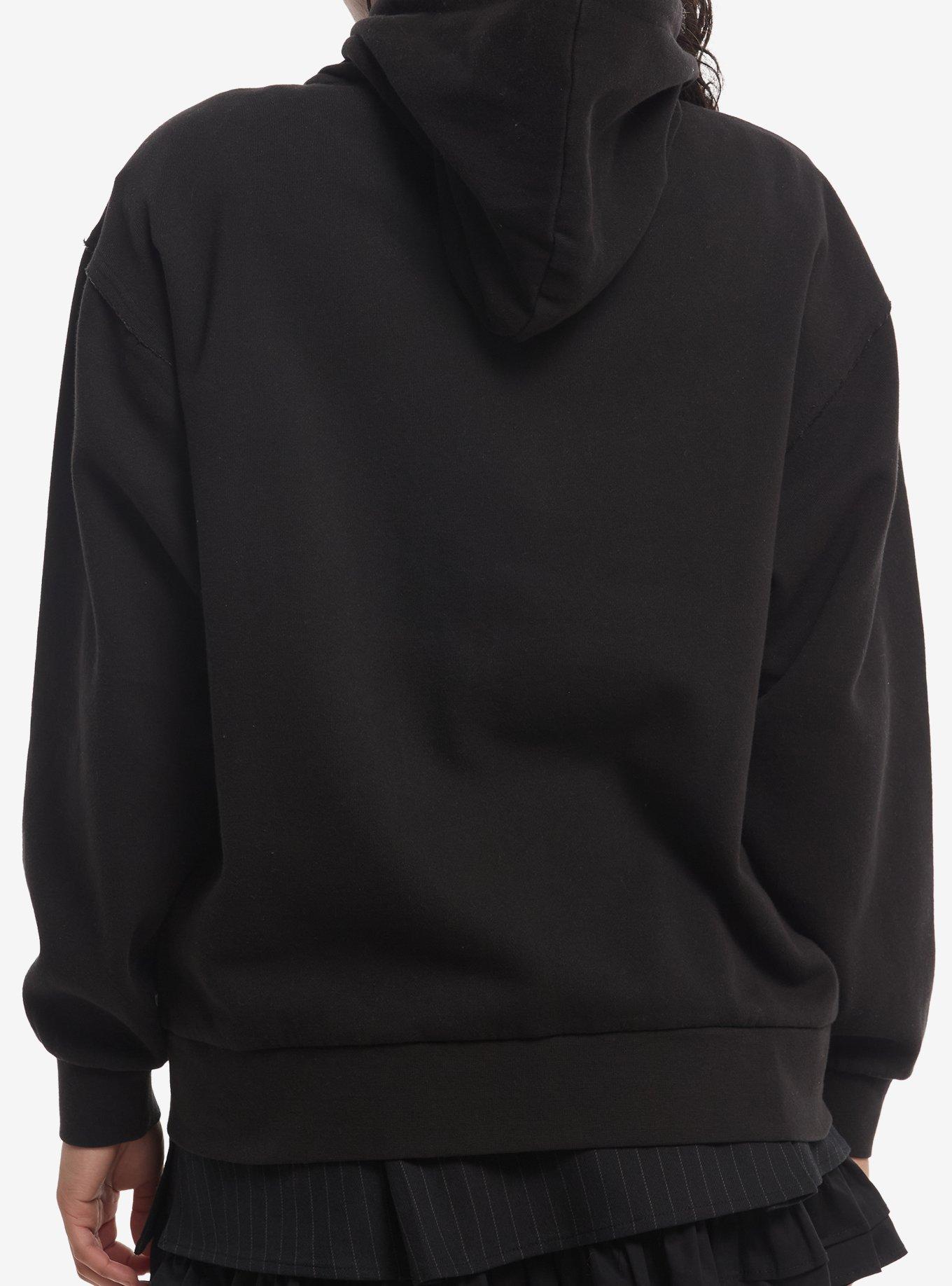 Social Collision Rib Cage Rhinestone Girls Hoodie, , hi-res