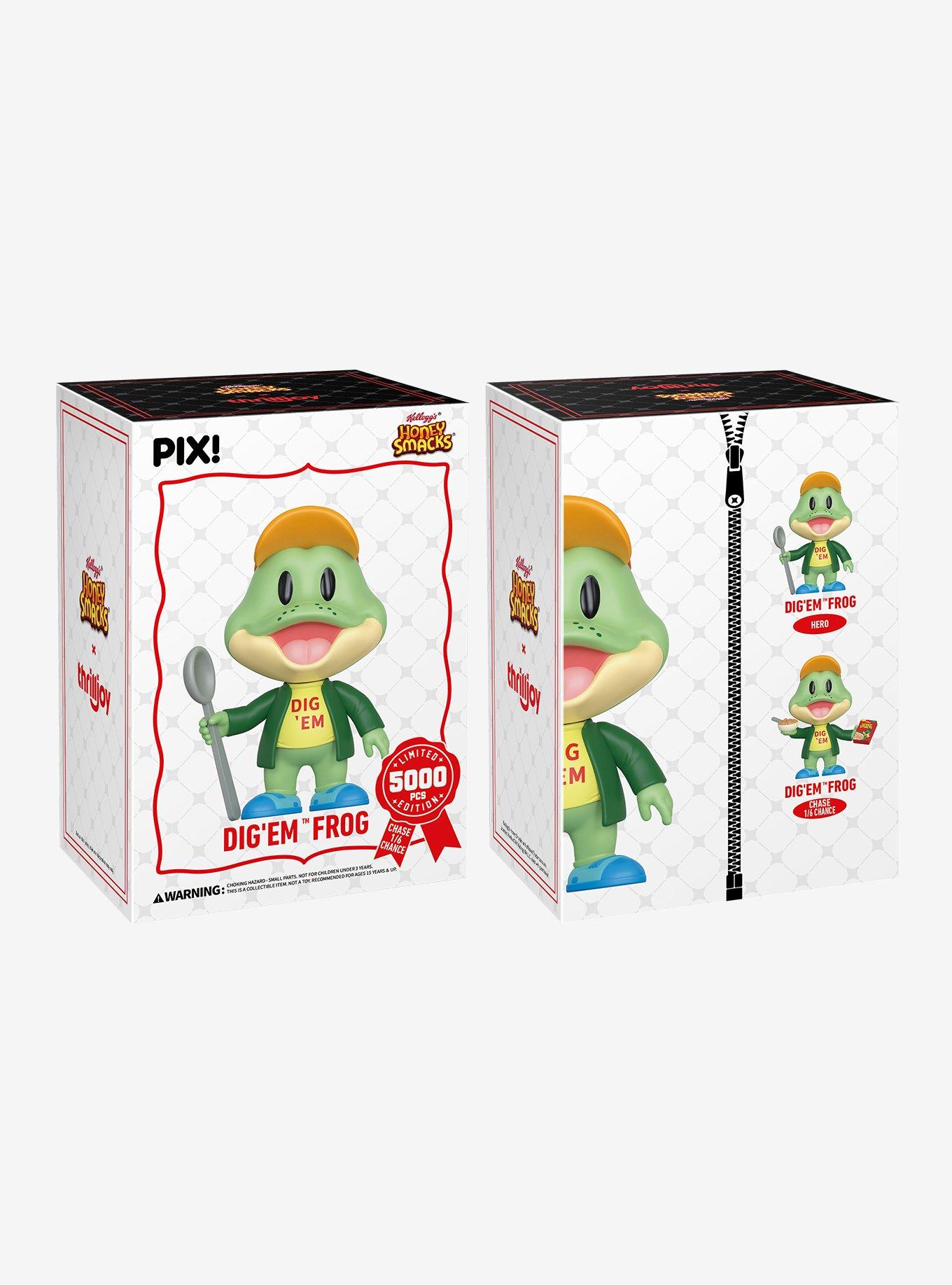 Thrilljoy Pix! Honey Smacks Dig 'Em Frog Limited Edition Vinyl Figure, , alternate
