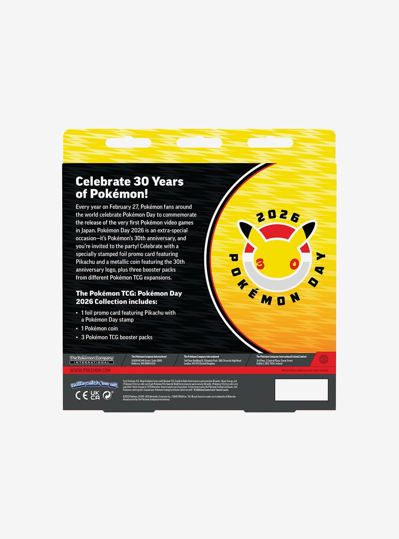 Pok&eacute;mon Trading Card Game Pok&eacute;mon Day 2026 Pikachu Collection Box, , hi-res