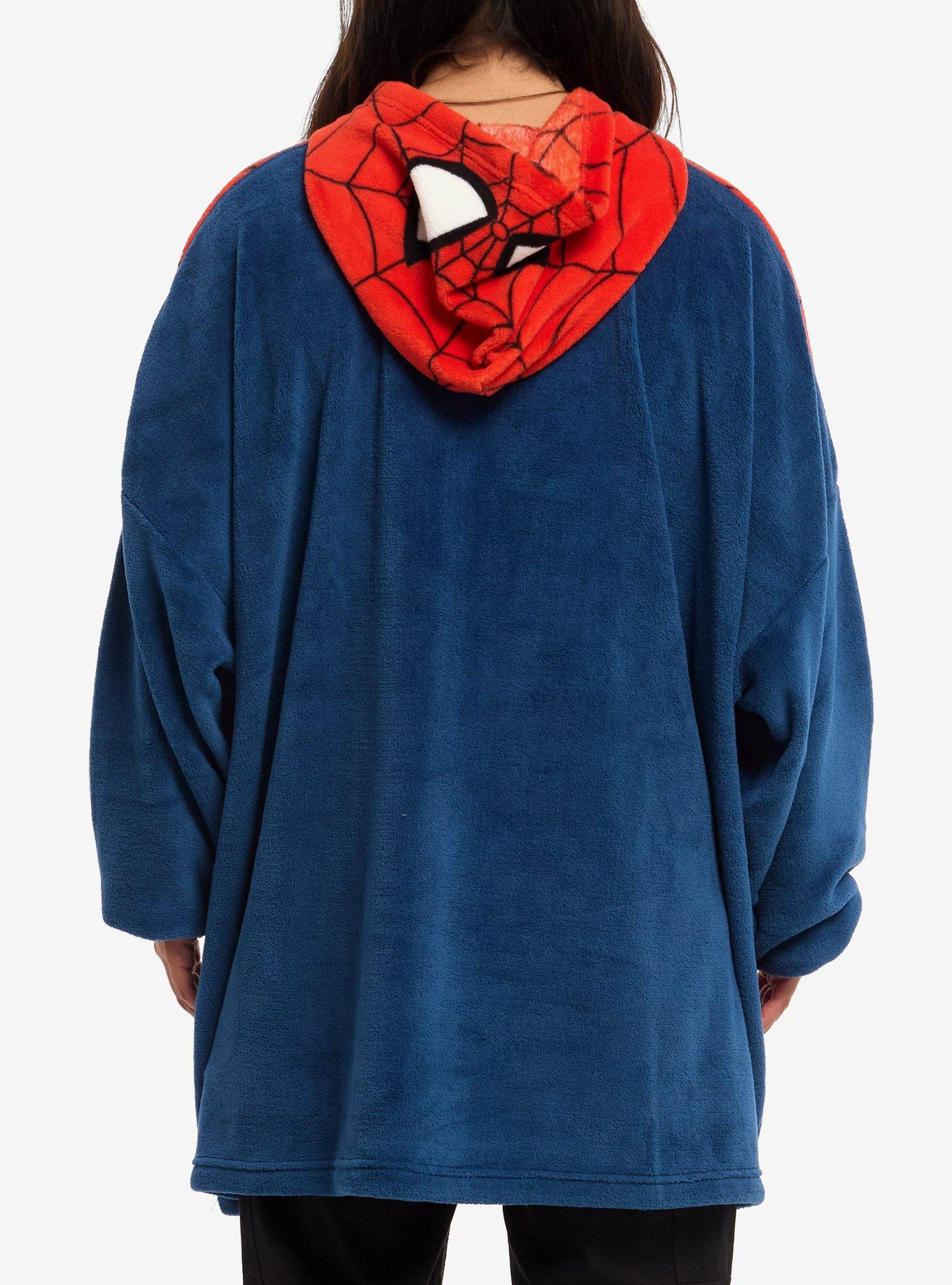 Marvel Spider-Man Fuzzy Oversized Hoodie, , alternate - view 3