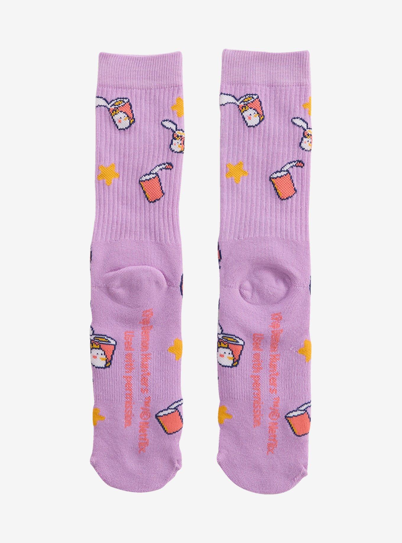 KPop Demon Hunters HUNTR/X Crew Socks &mdash; BoxLunch Exclusive, , hi-res