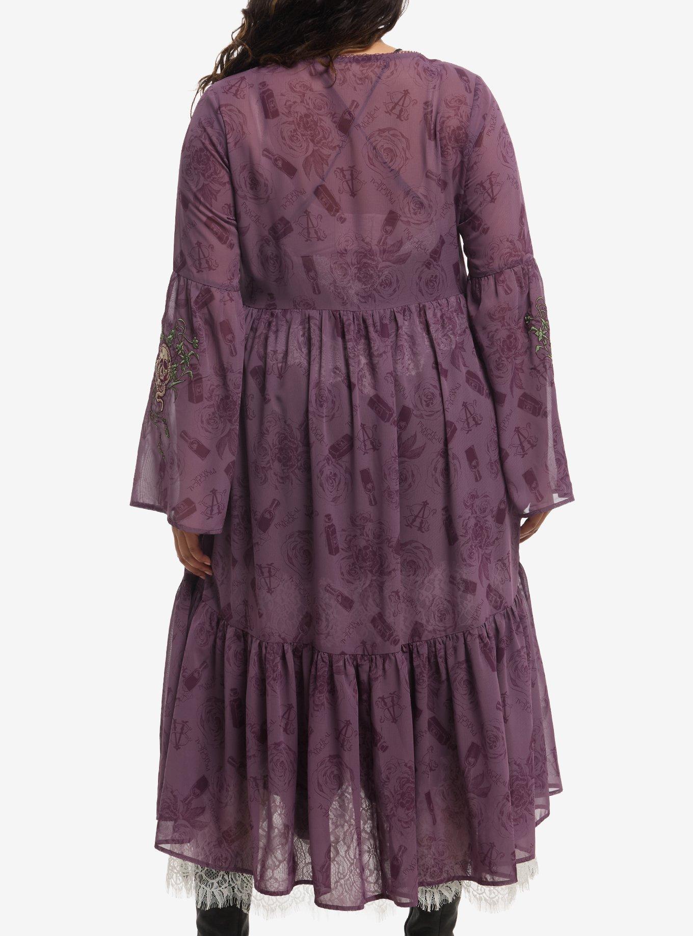 Practical Magic Bell Sleeve Duster Plus Size, MULTI, alternate - view 3