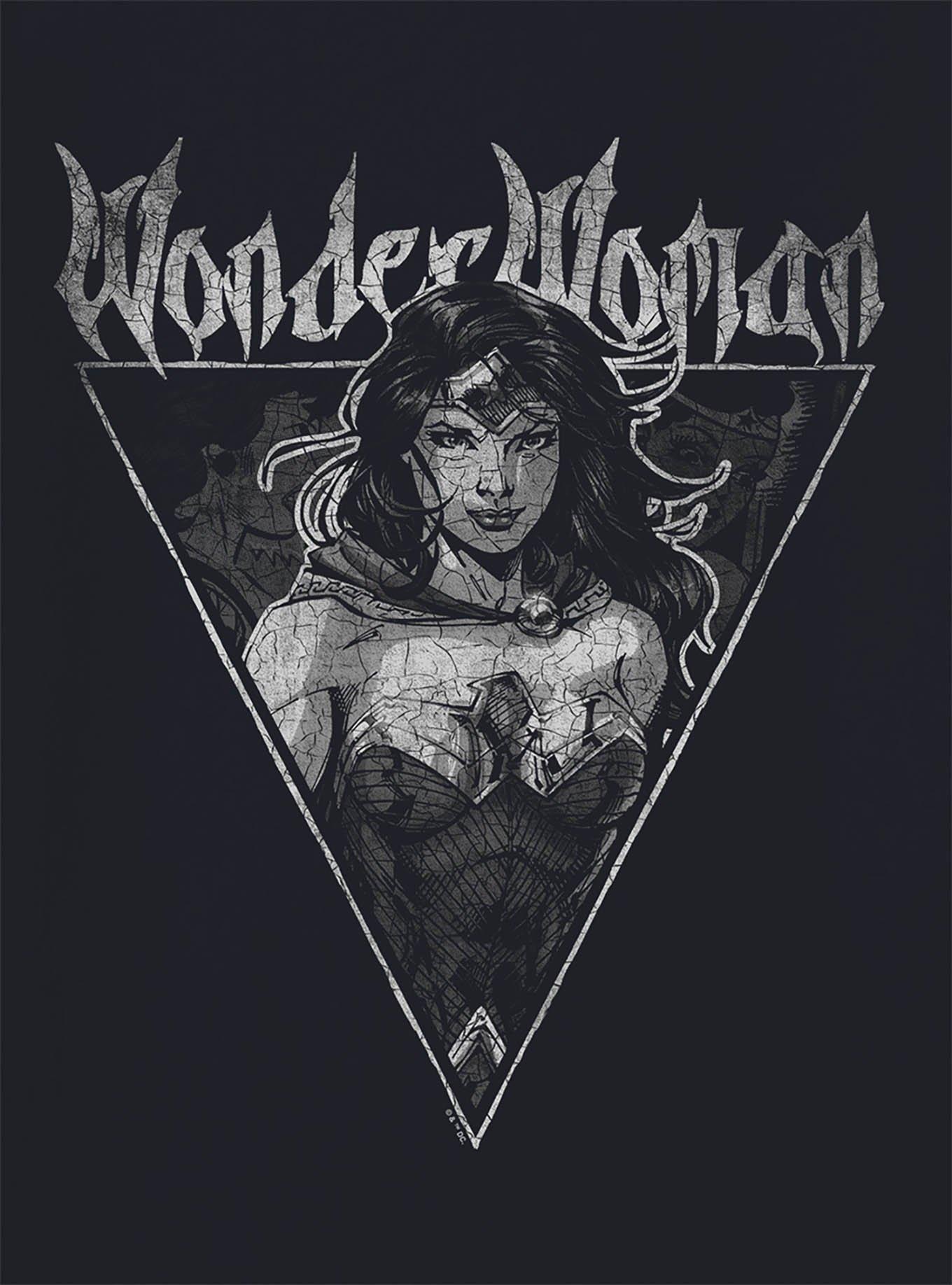 DC Comics Justice League Wonder Woman Vintage Metal T-Shirt, , hi-res