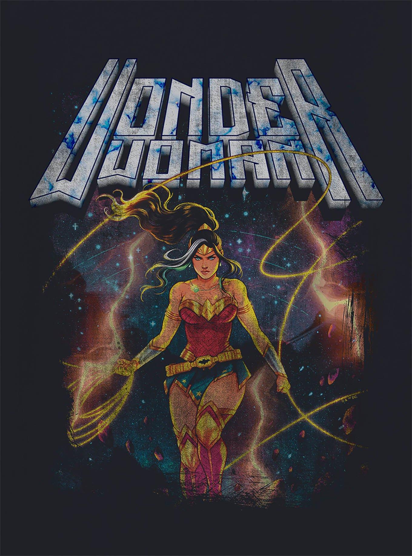 DC Comics Justice League Wonder Woman Galaxy Poster T-Shirt, , hi-res