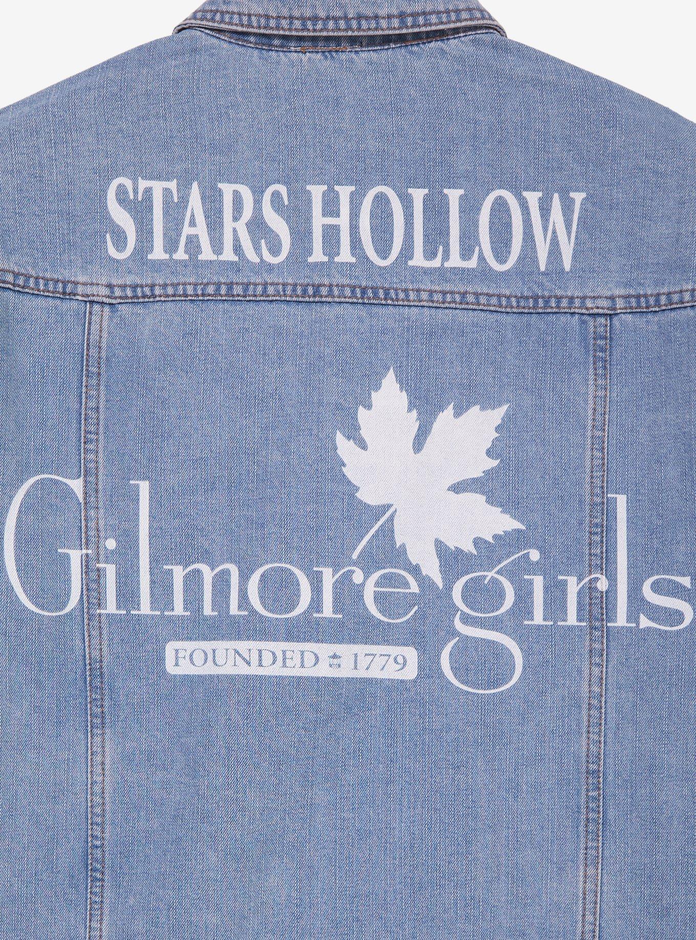 Gilmore Girls Locations Allover Print Women's Denim Jacket - BoxLunch Exclusive, DENIM, alternate - view 4