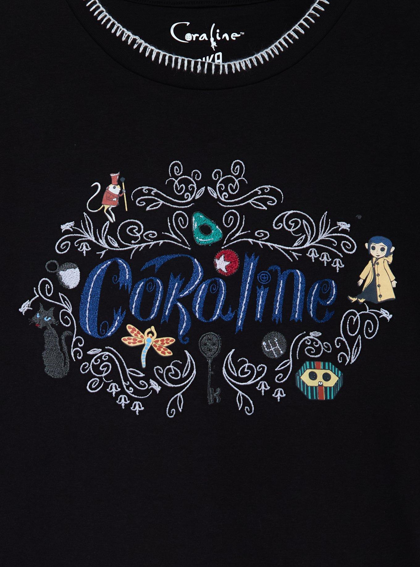 Coraline Name Embroidered Women's T-Shirt &mdash; BoxLunch Exclusive, , hi-res