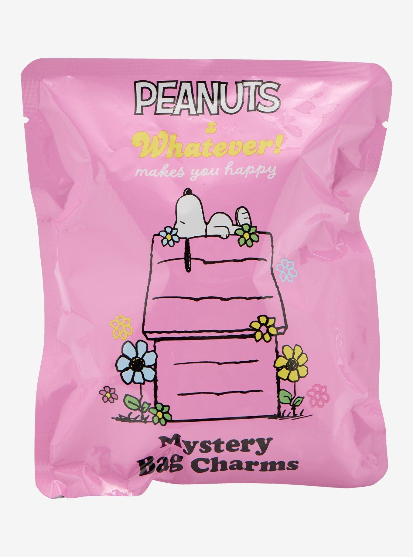 Whatever! Makes You Happy Peanuts Snoopy Face Blind Bag Plush Bag Charm, , alternate - view 3