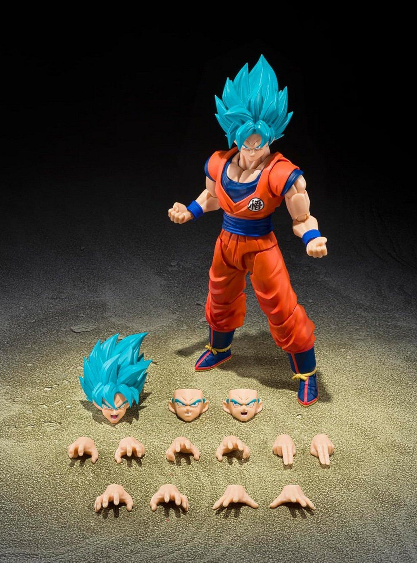 Bandai Namco Dragon Ball Super S.H.Figuarts Super Saiyan God Super Saiyan Goku (Blue Power Transcending Limits) Figure, , hi-res