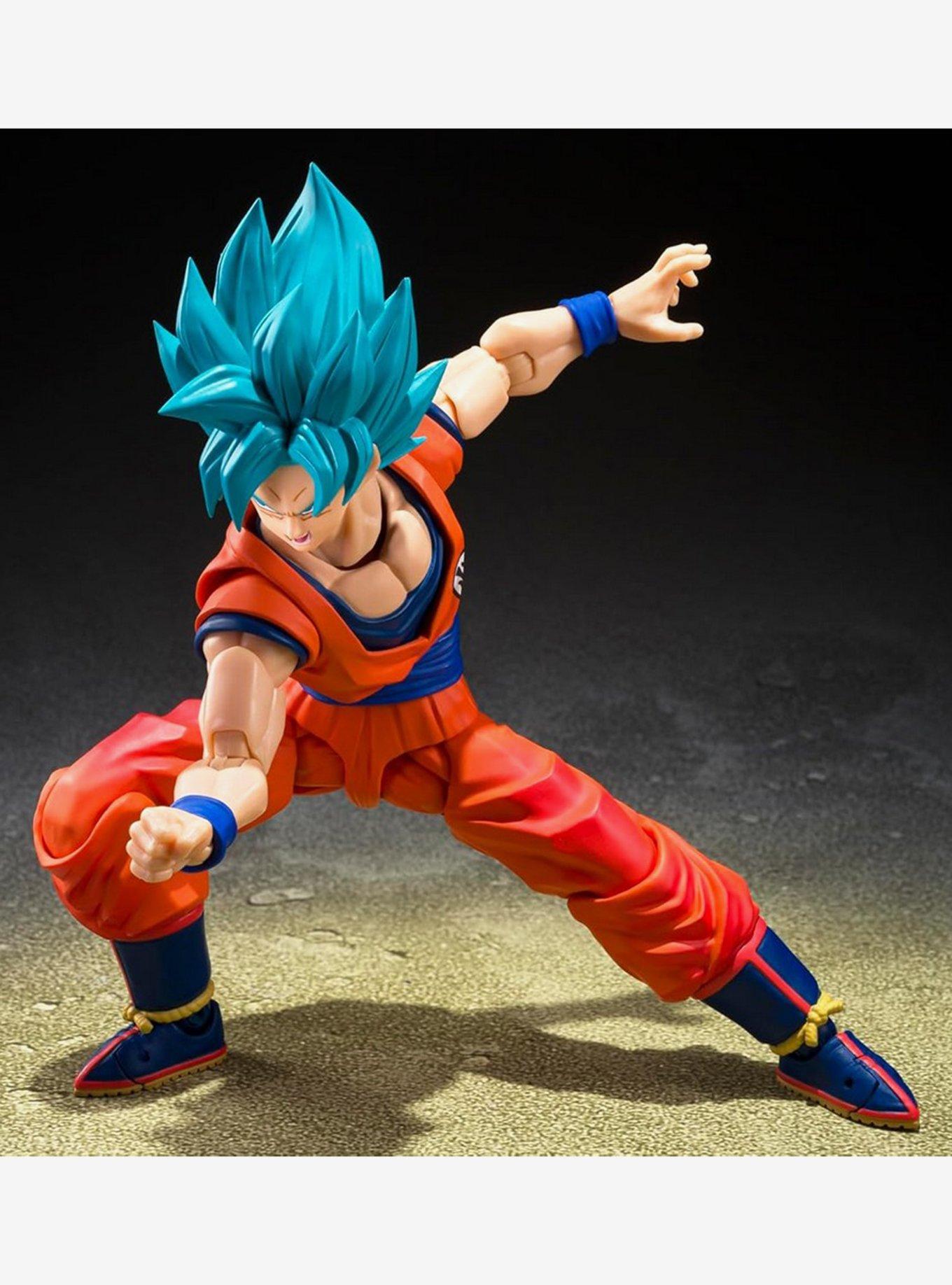 Bandai Namco Dragon Ball Super S.H.Figuarts Super Saiyan God Super Saiyan Goku (Blue Power Transcending Limits) Figure, , alternate - view 4