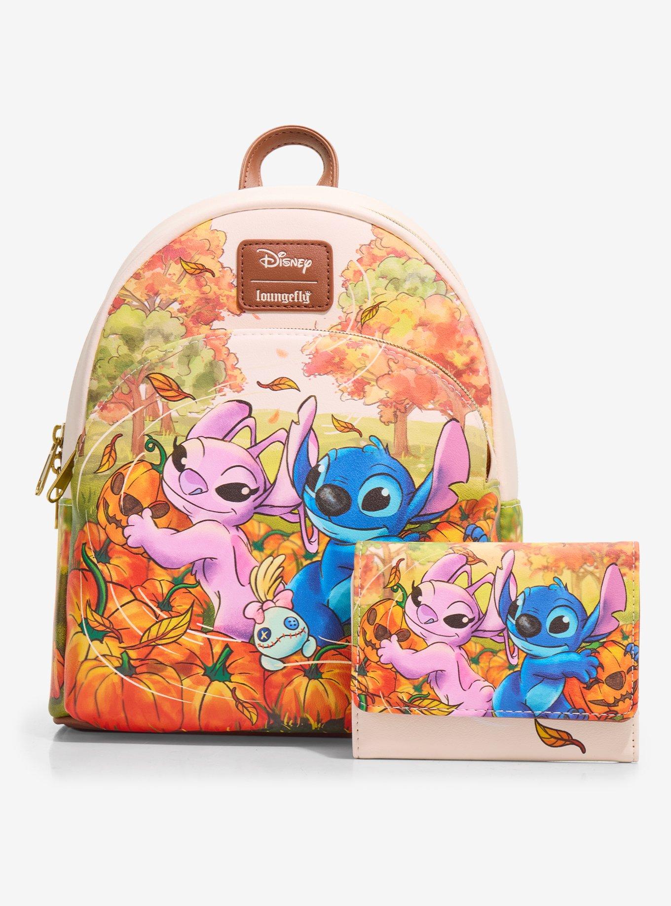 Loungefly Disney Stitch & Angel Pumpkin Patch Mini Backpack, , alternate - view 5