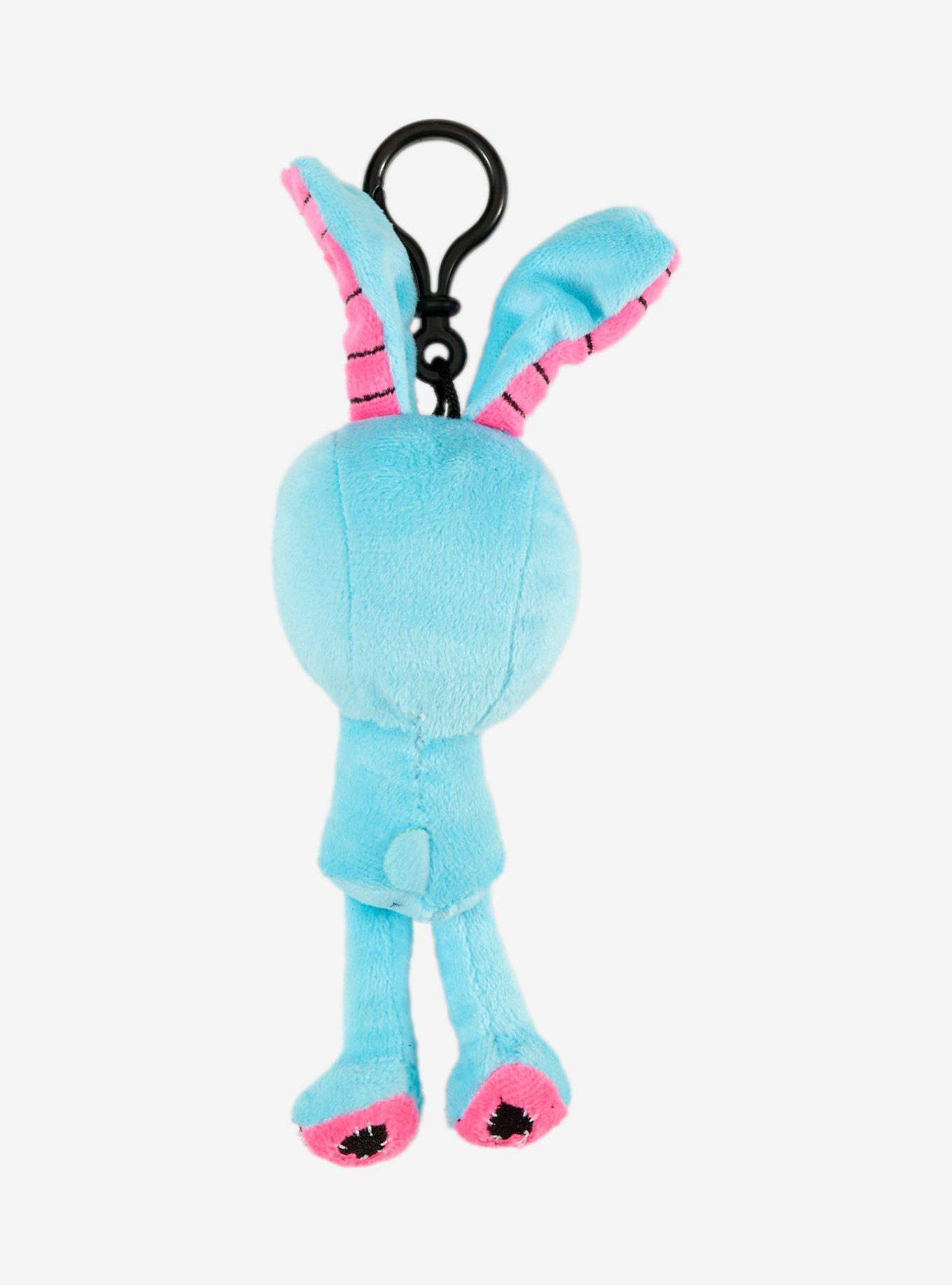 Gus Fink Numb Bunny Blue Plush Bag Charm, , hi-res