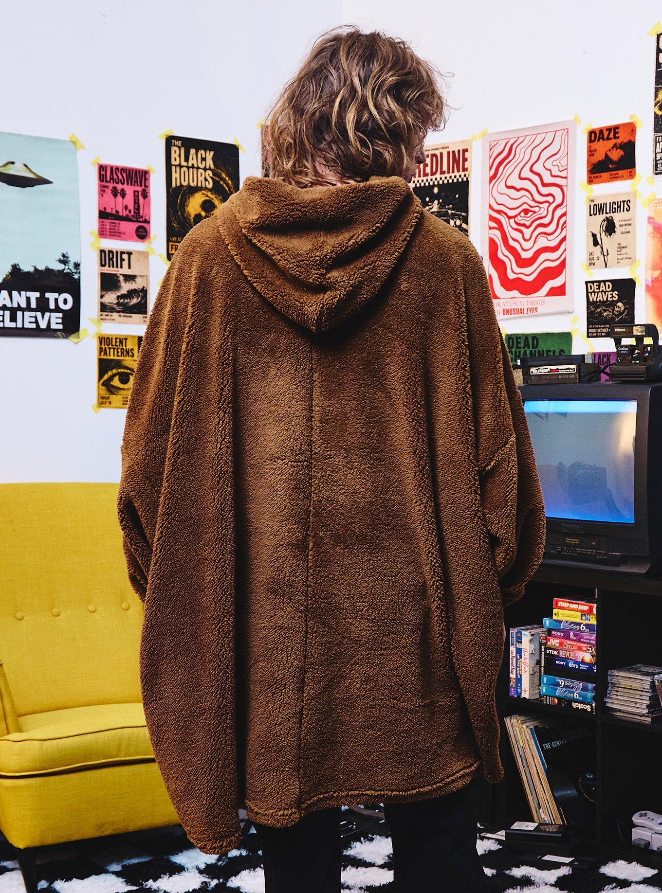 Domo Fuzzy Oversized Hoodie, , alternate - view 3