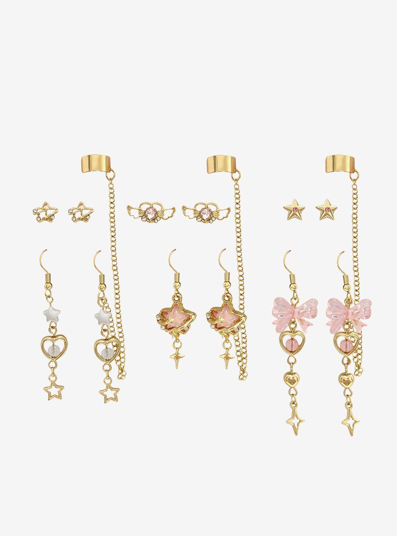 Sweet Society Celestial Coquette Cuff Earring Set, , hi-res